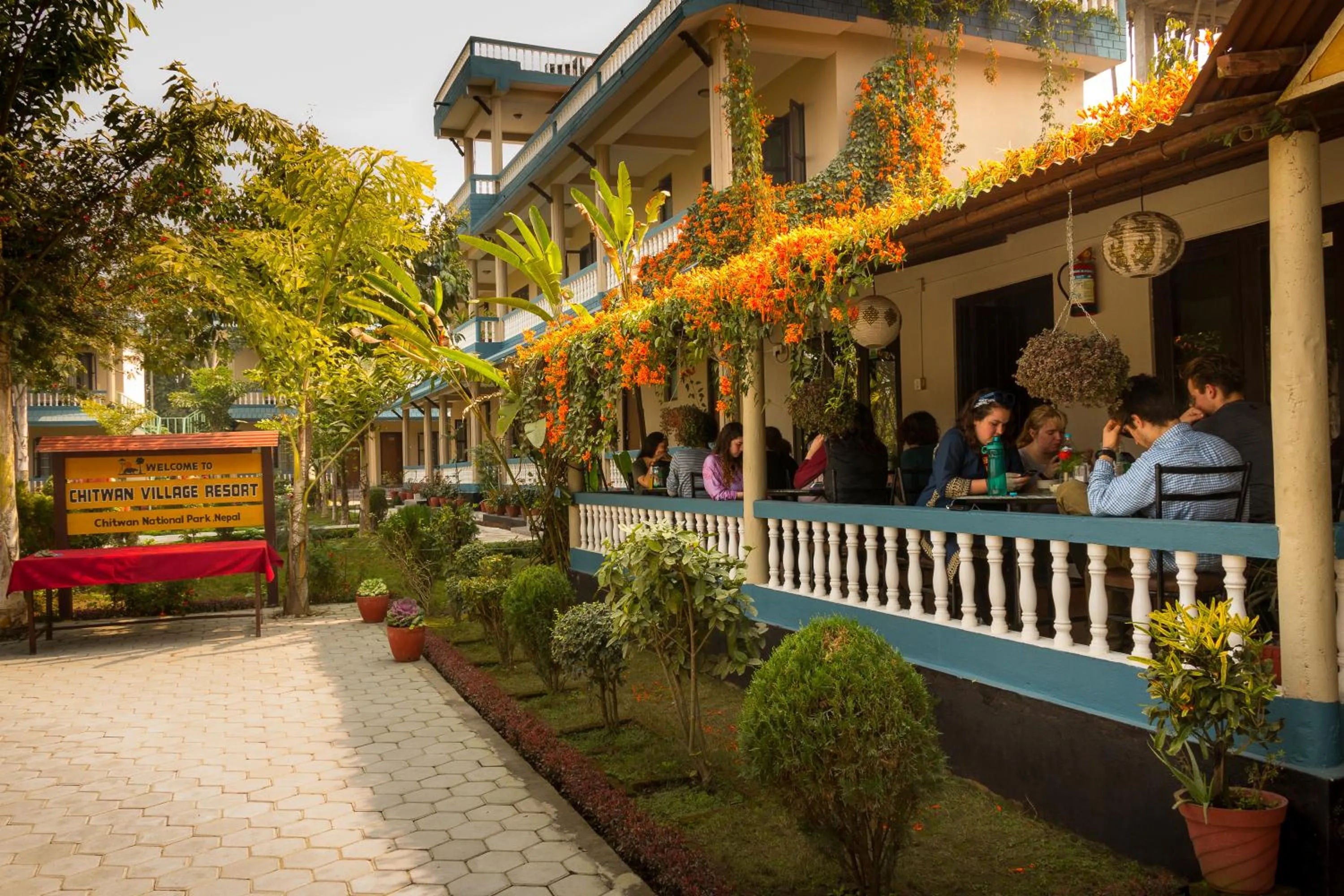 Balcony/Terrace in Chitwan Village Resort