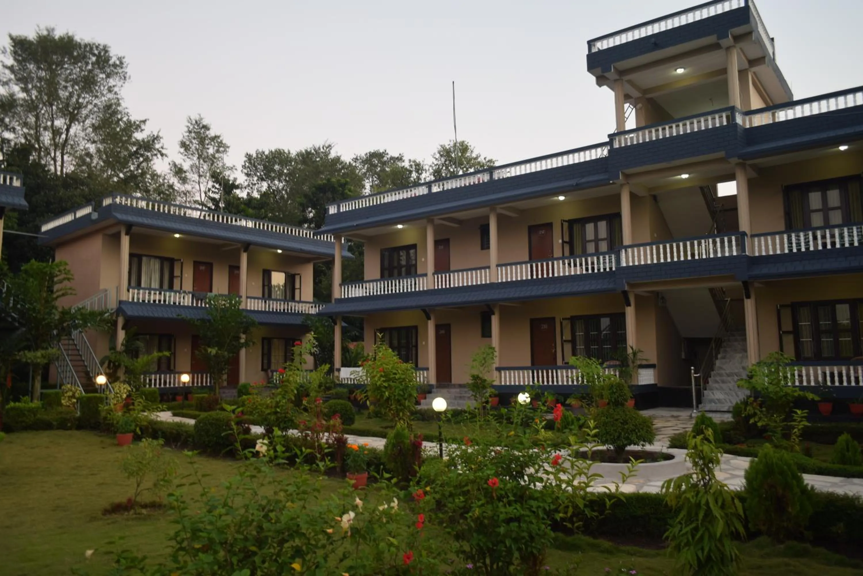 Property building in Chitwan Village Resort