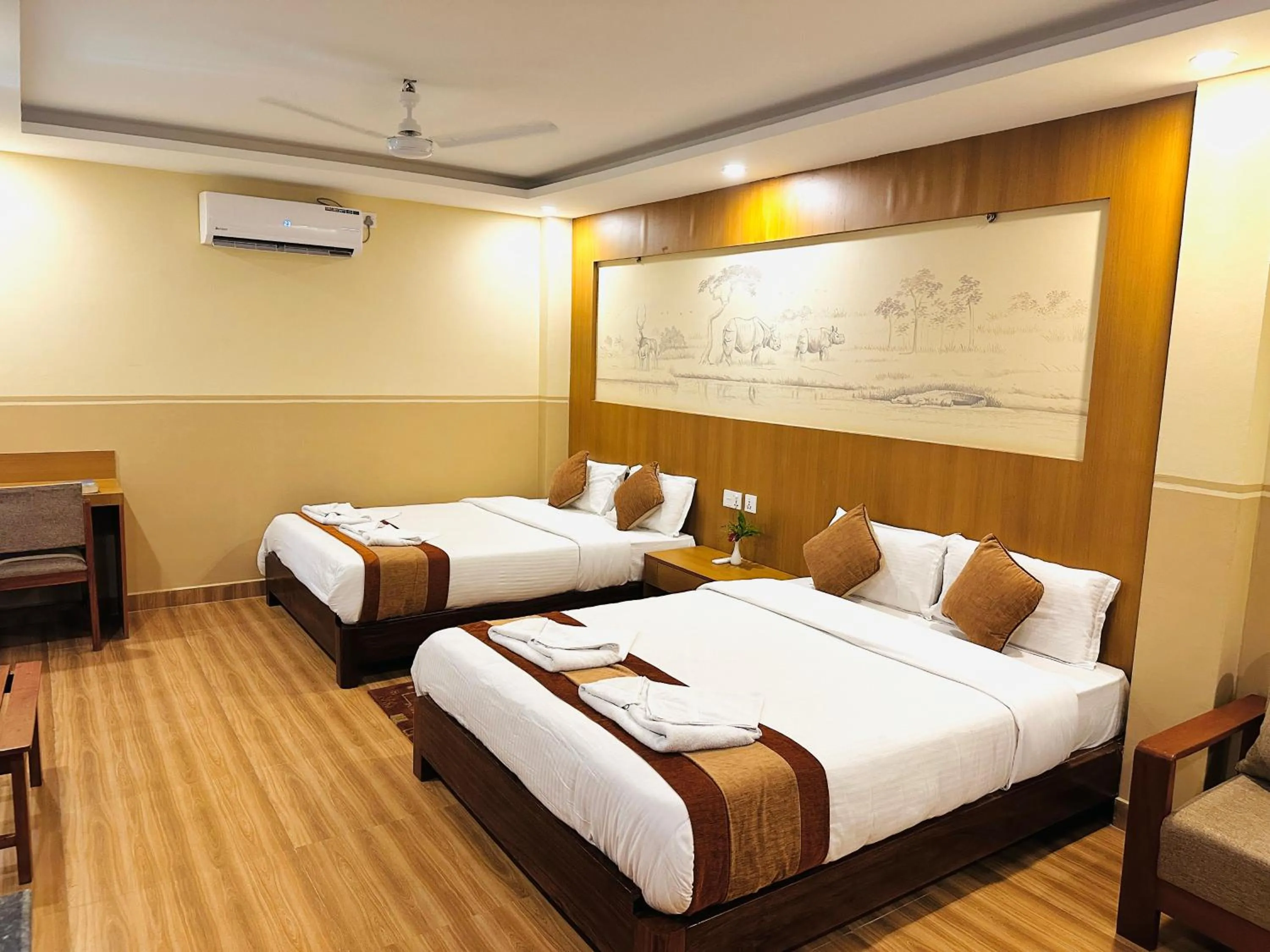 Bedroom, Bed in Chitwan Village Resort