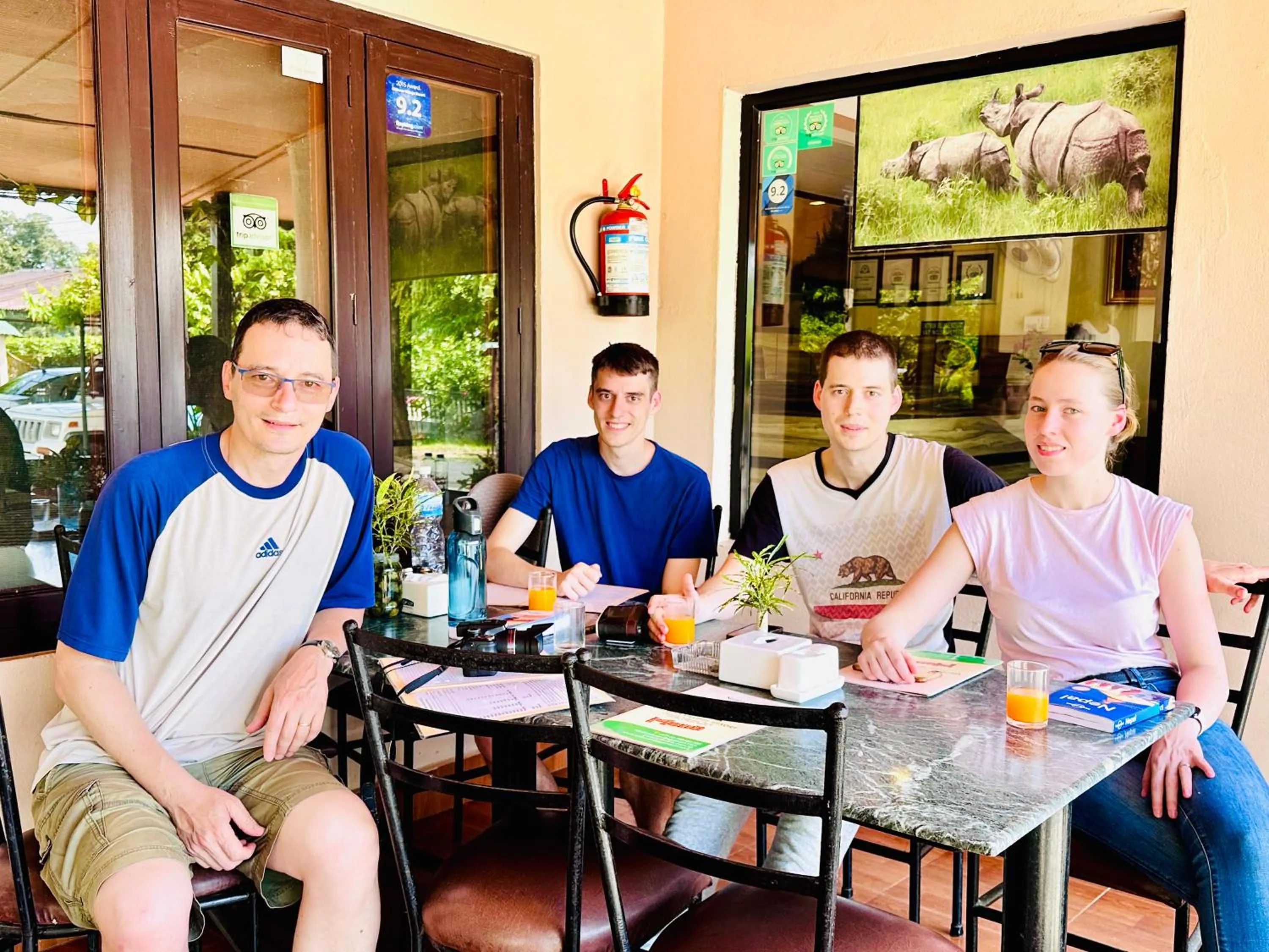 Food and drinks in Chitwan Village Resort