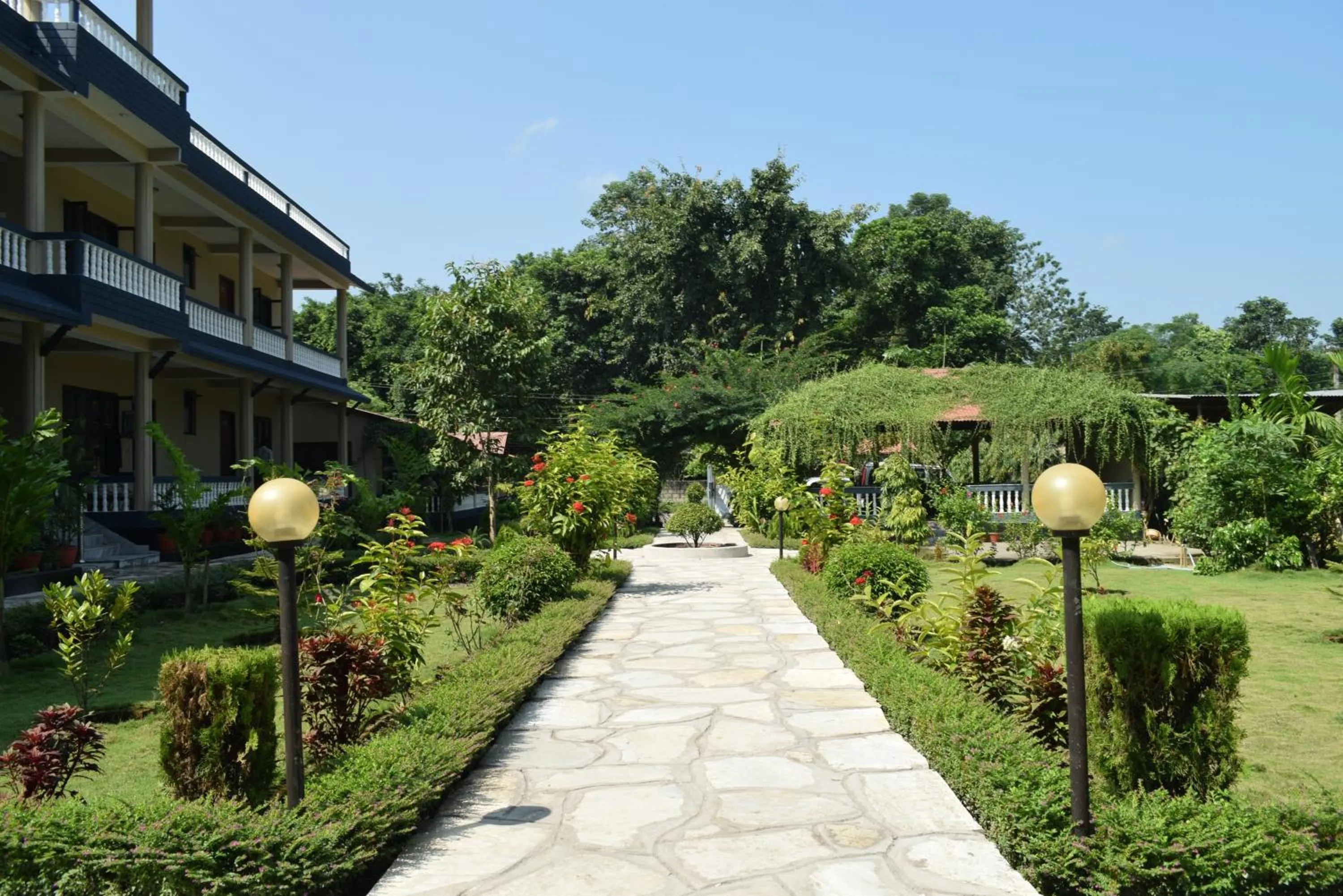 Garden in Chitwan Village Resort