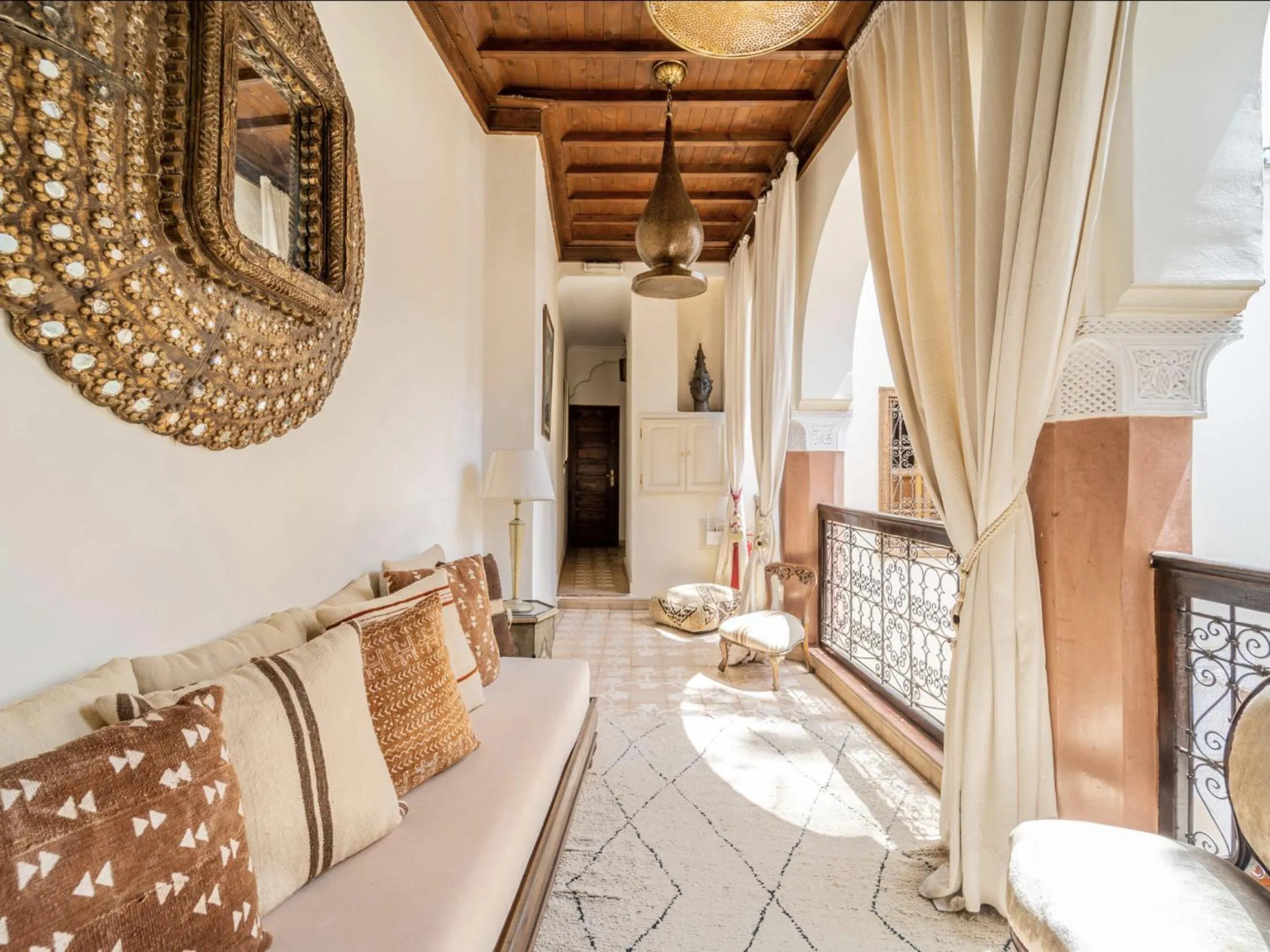 Seating area in Riad Zamzam & Spa