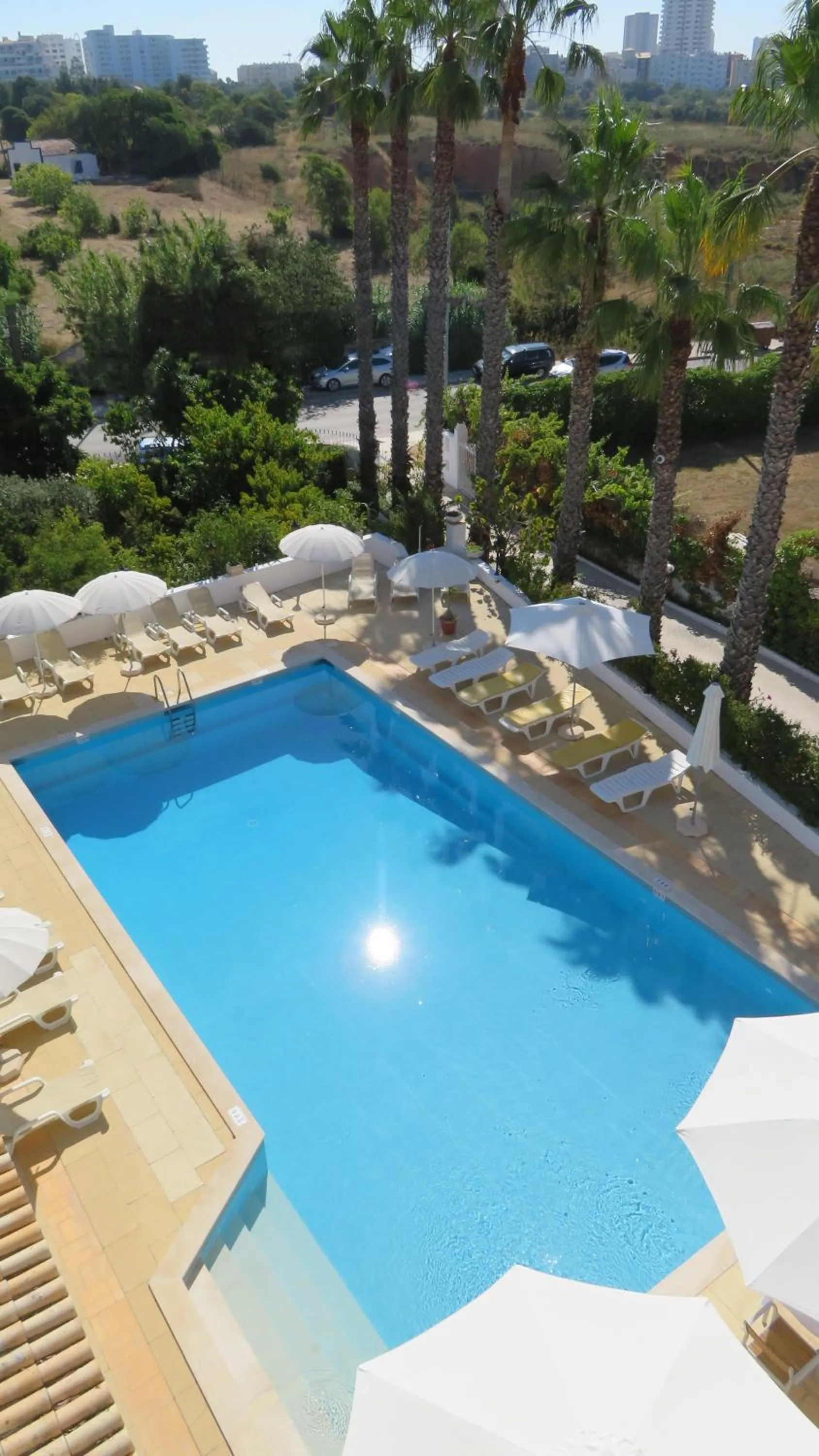 Pool view in Hotel Alcaide
