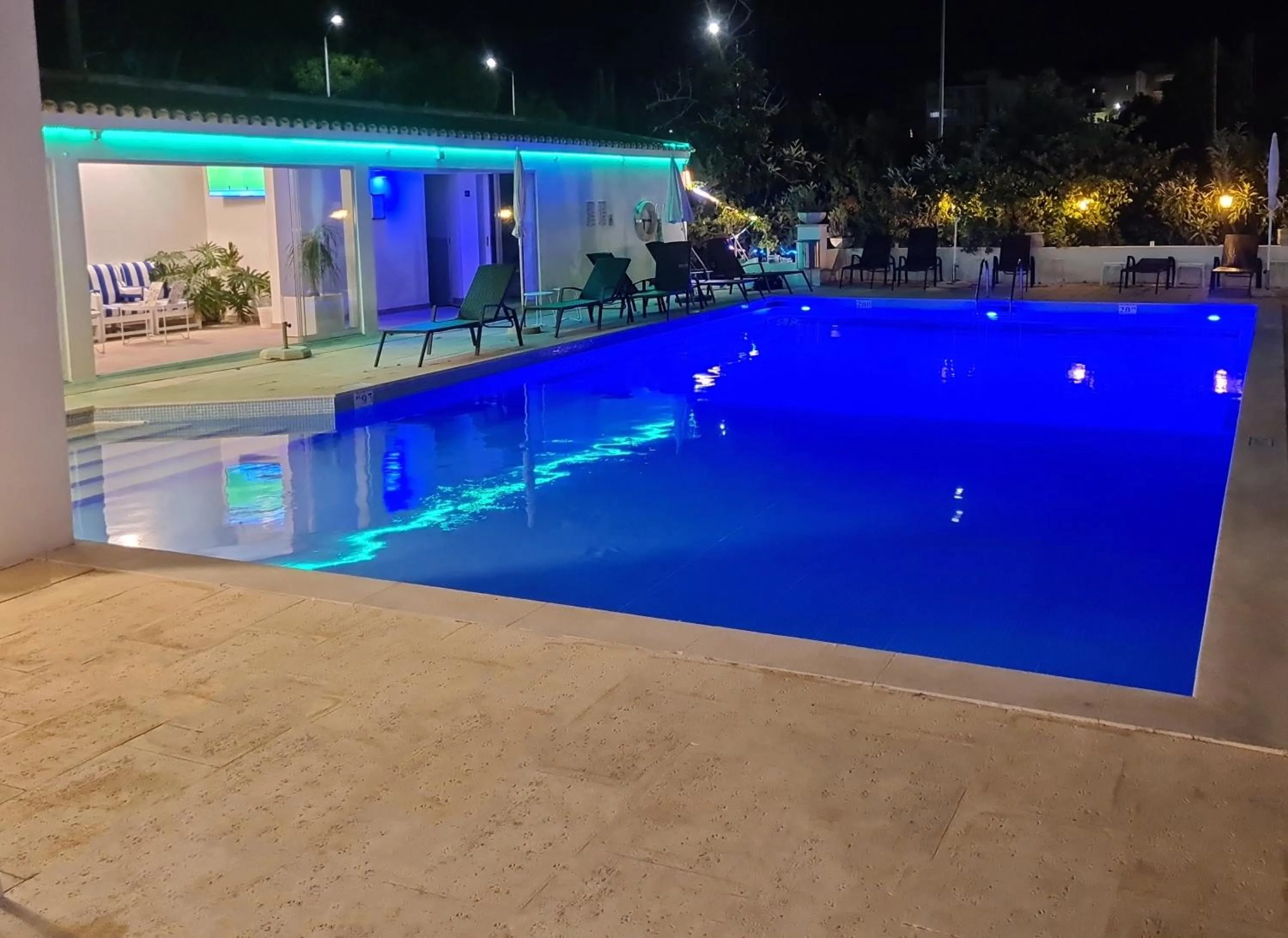 Swimming pool in Hotel Alcaide