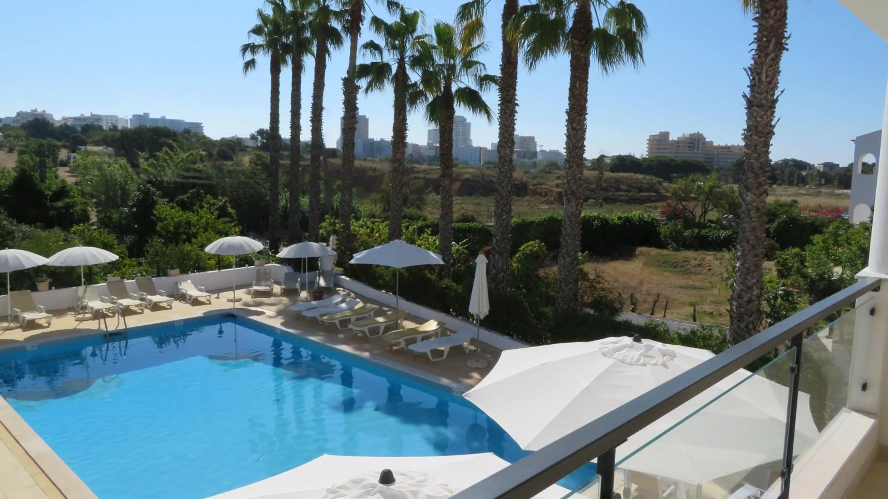 Pool view in Hotel Alcaide