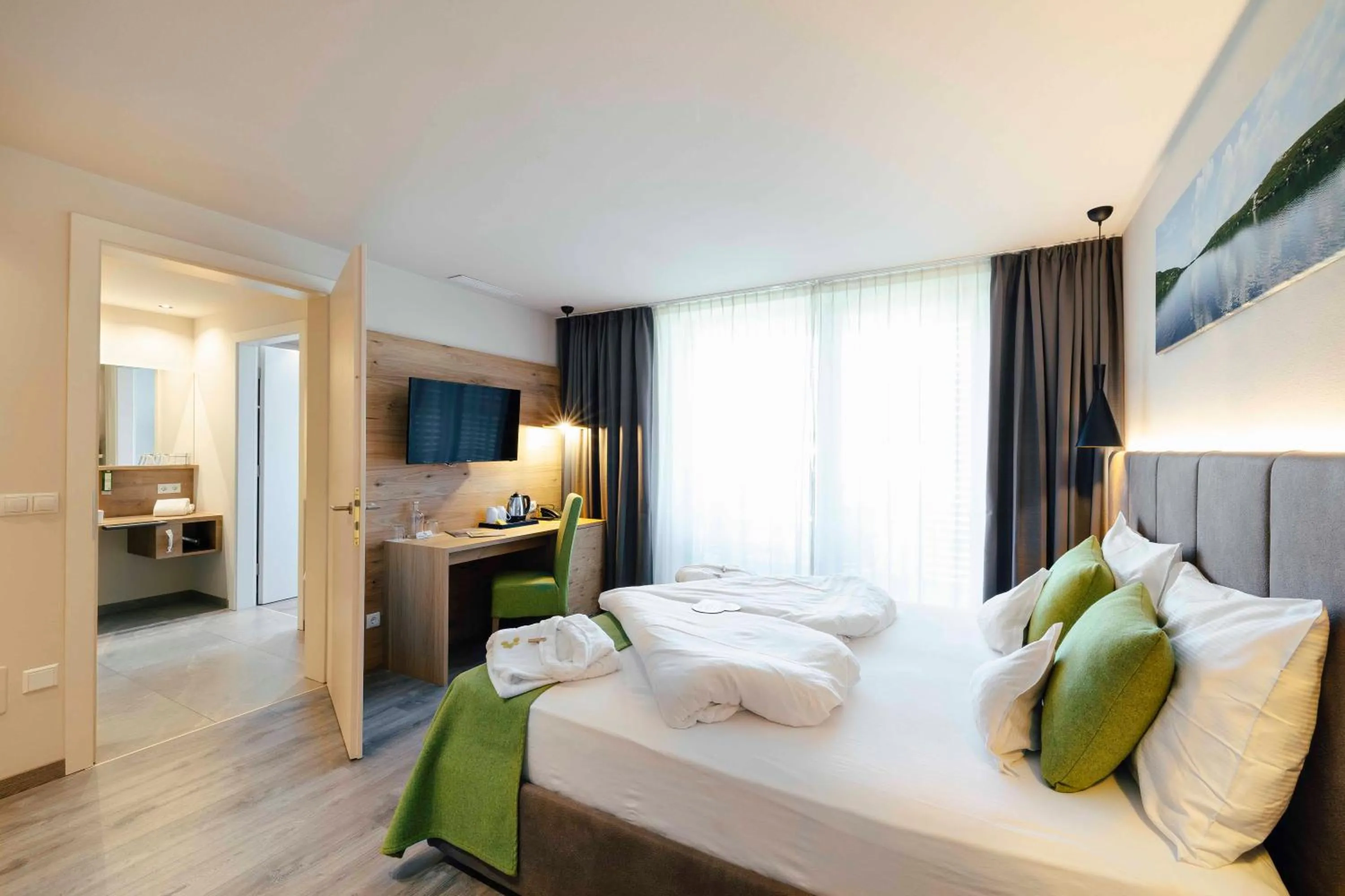 Bedroom, Bed in Hotel Pfeiss