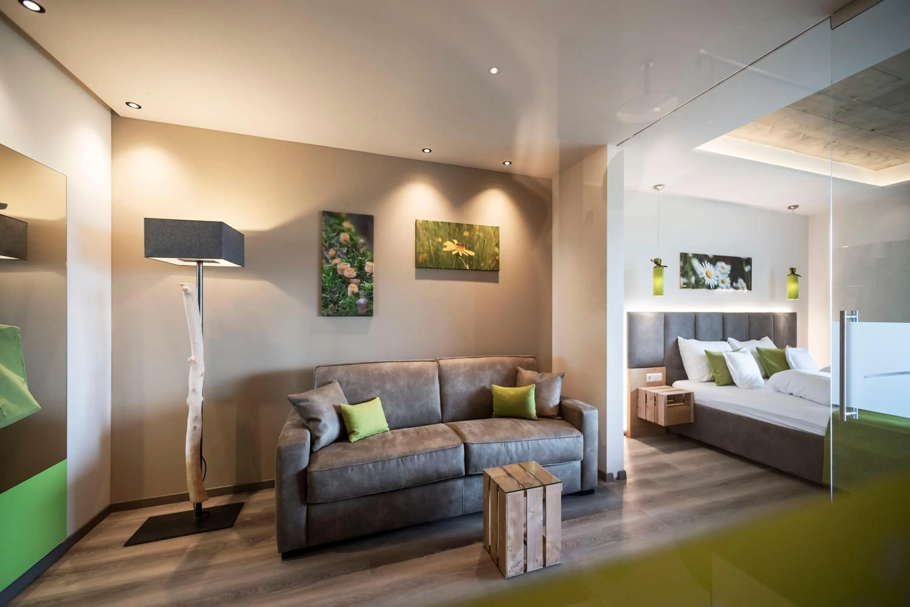 Living room, Bed in Hotel Pfeiss