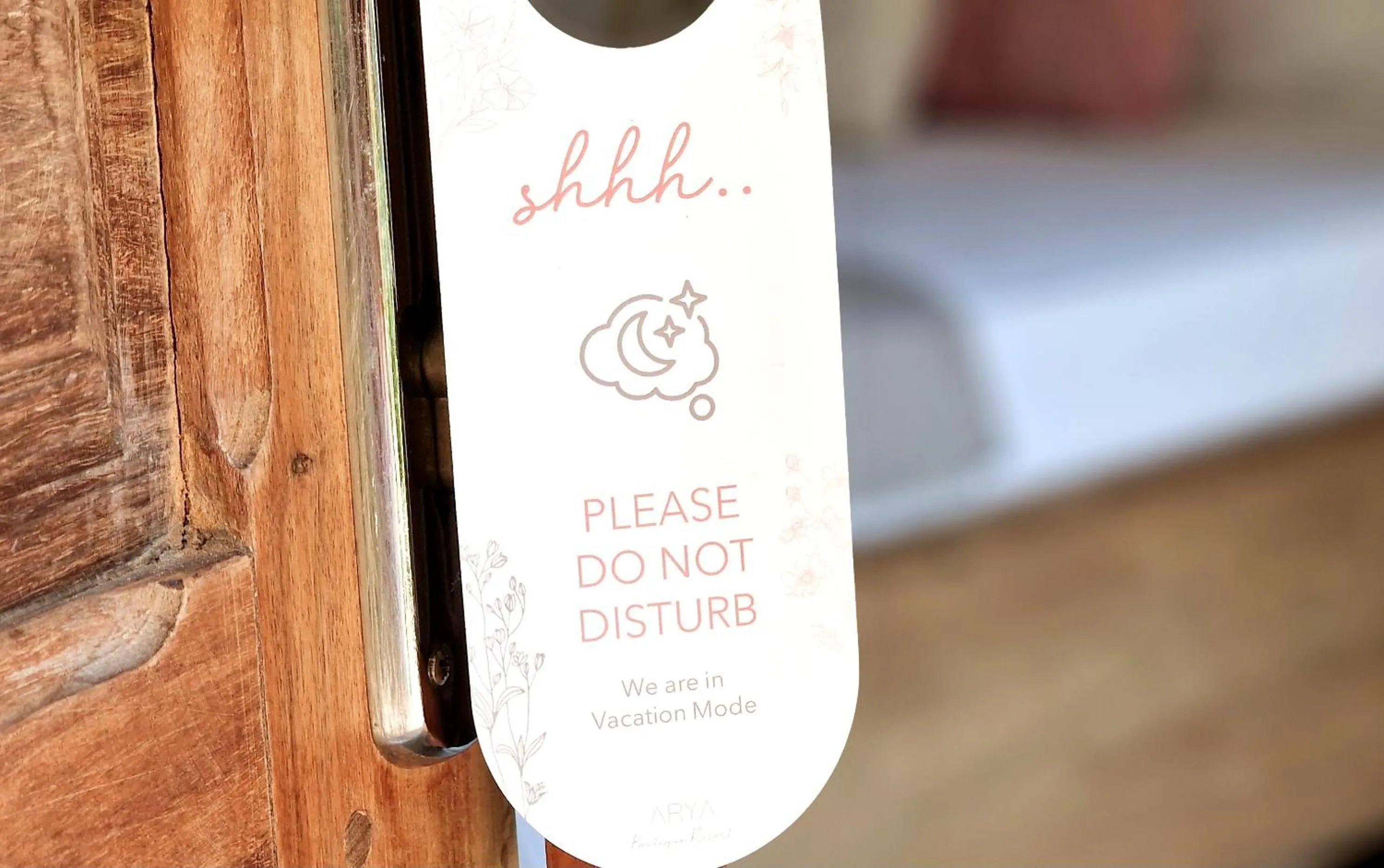 Bed in ARYA Boutique Resort