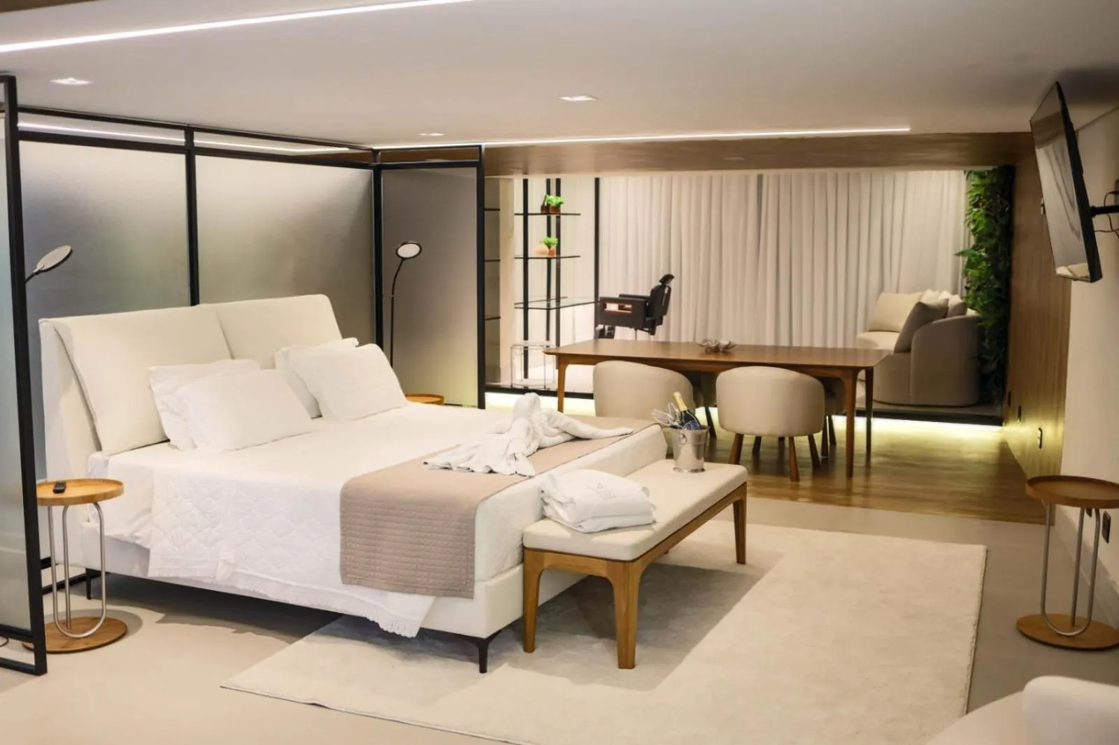 Bed in Hotel Pedra Negra Gov. Valadares