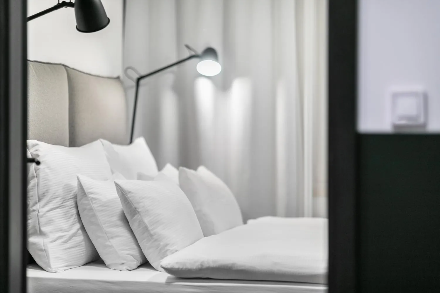 Bed in Pytloun Flat Hotel