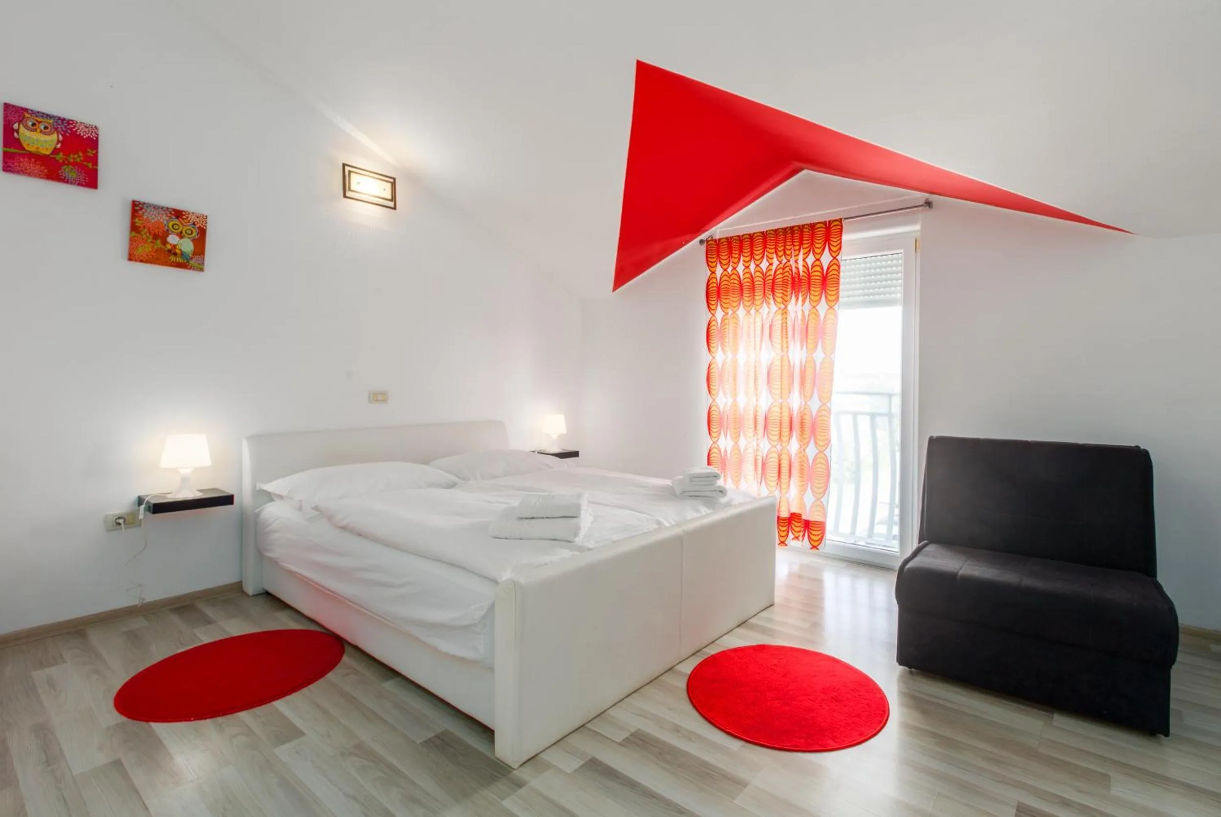 Bed in Trbović Apartments Peaceful stay with Free Parking, Pet-Friendly, and Bike Storage in Umag
