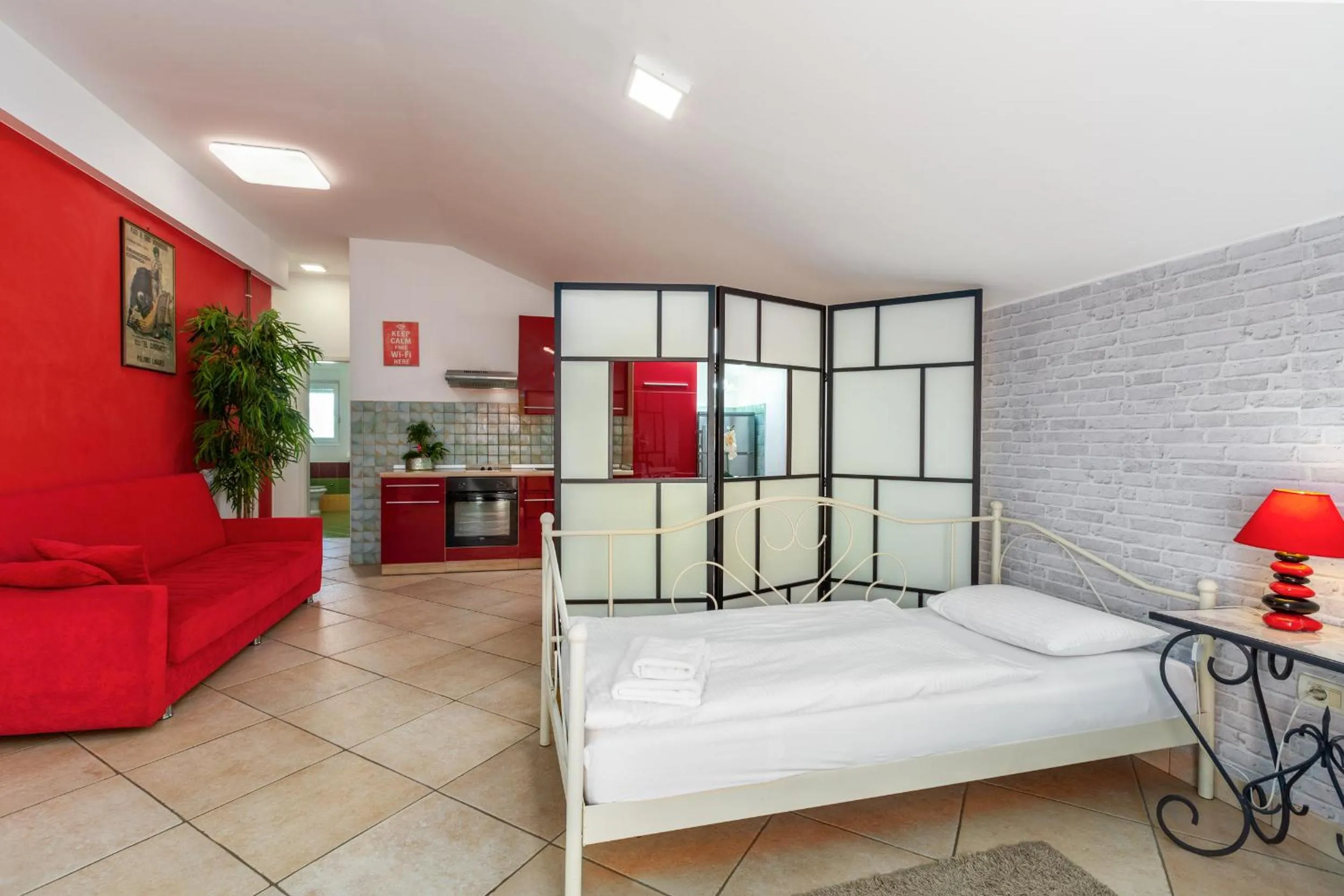 Bed in Trbović Apartments Peaceful stay with Free Parking, Pet-Friendly, and Bike Storage in Umag