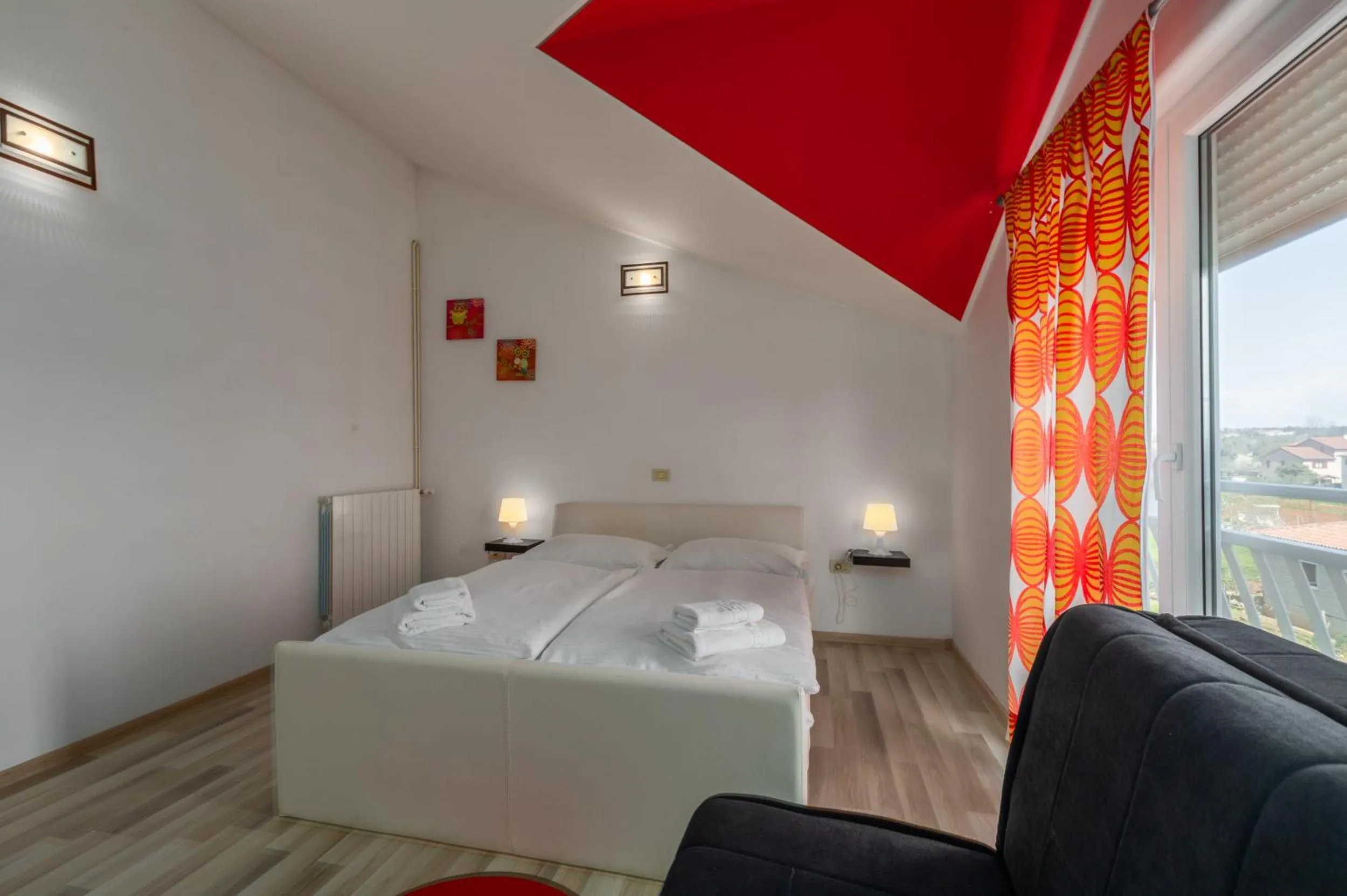 Bed in Trbović Apartments Peaceful stay with Free Parking, Pet-Friendly, and Bike Storage in Umag