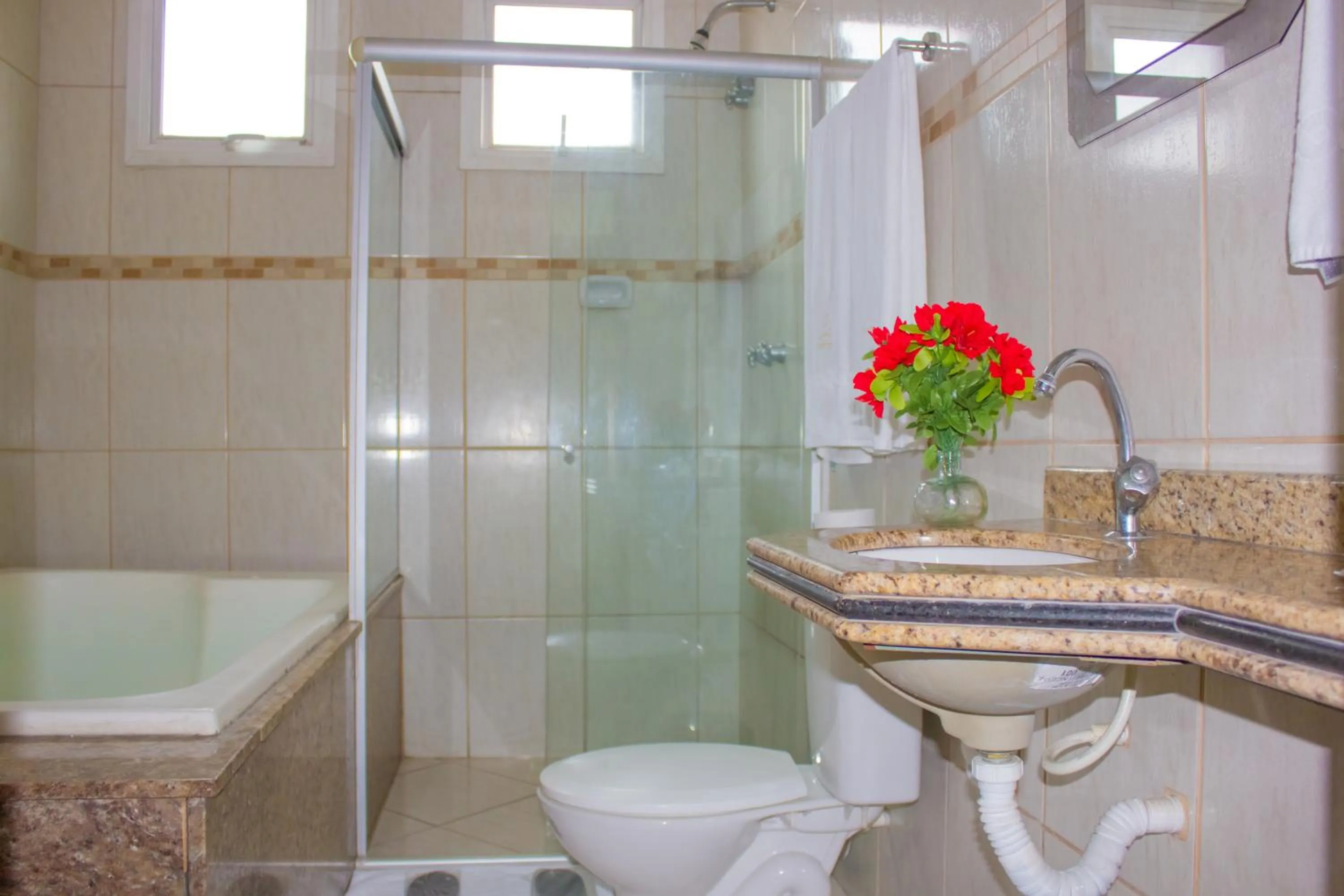 Shower in Hotel Meri Conselheiro Lafaiete