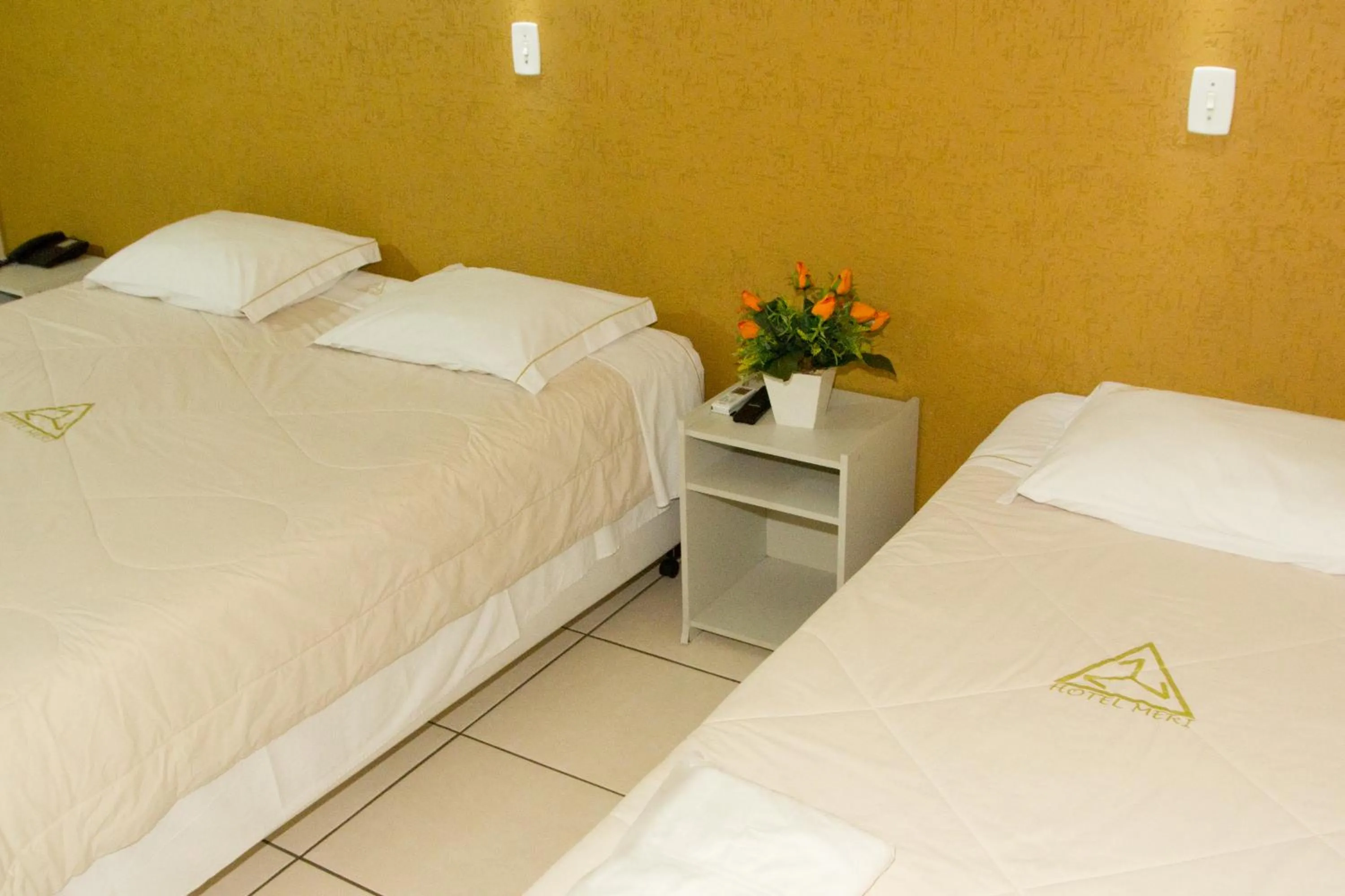 Bed in Hotel Meri Conselheiro Lafaiete