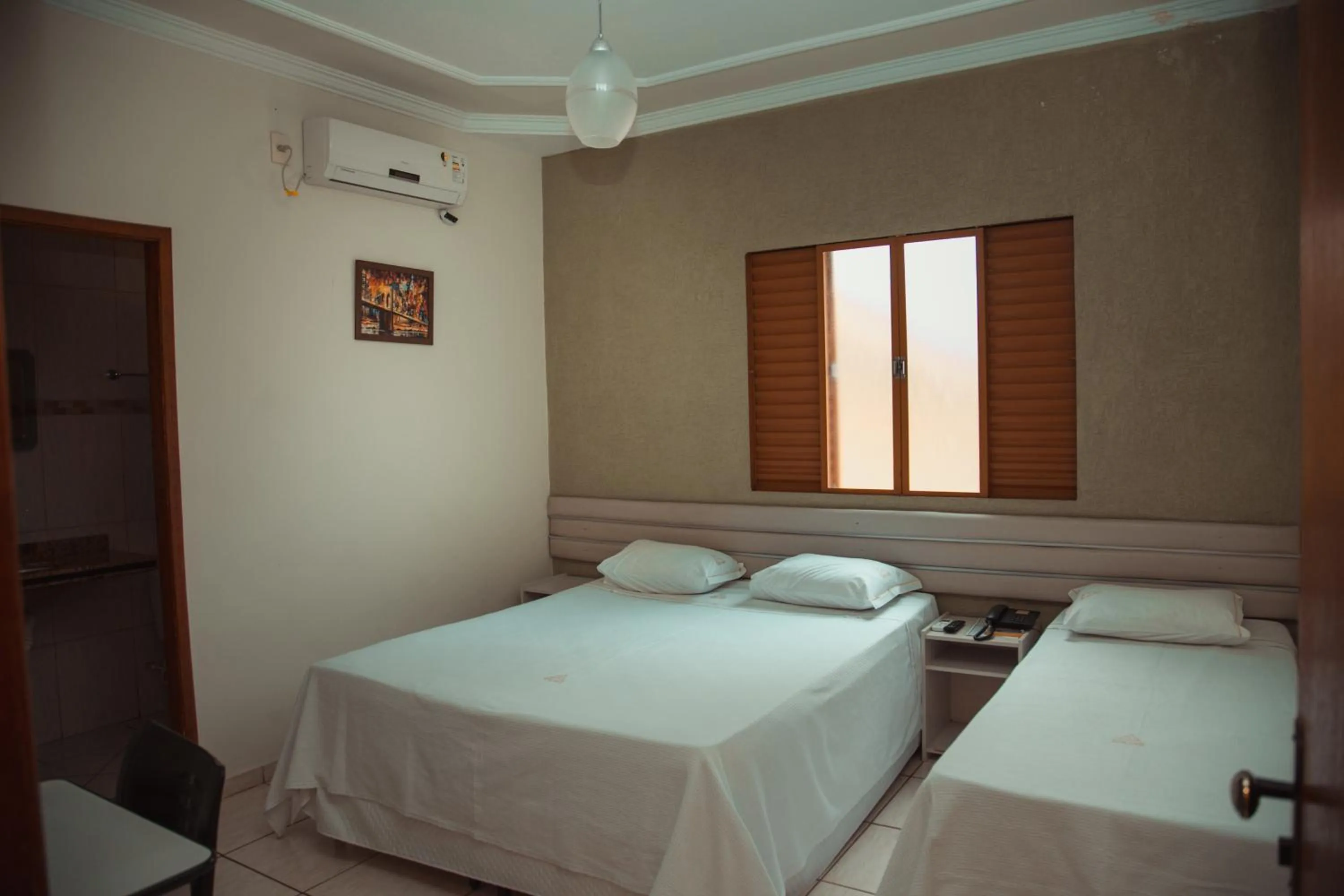 Photo of the whole room, Bed in Hotel Meri Conselheiro Lafaiete