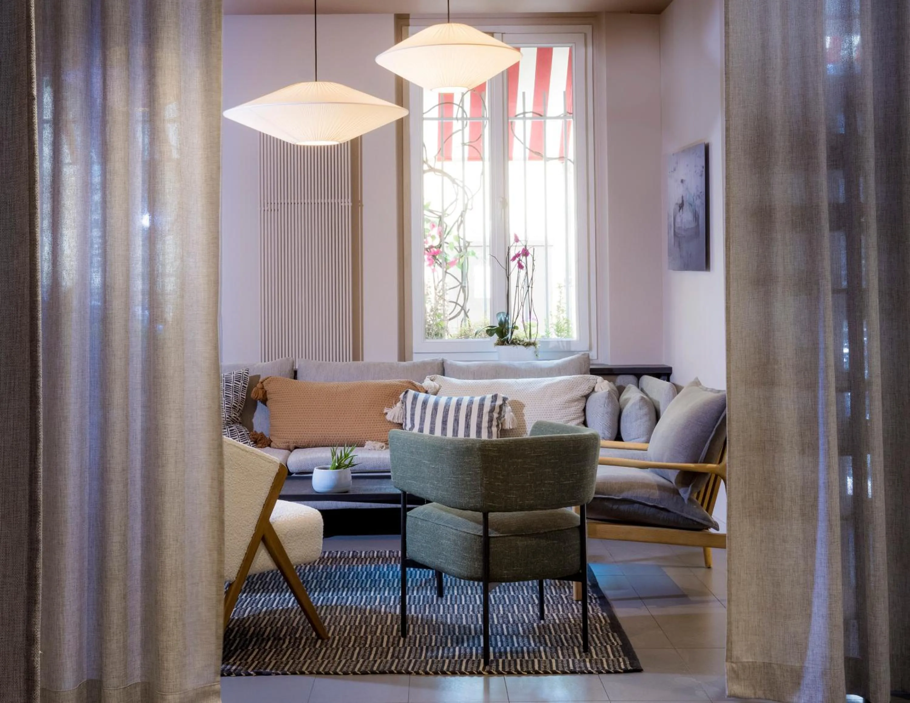 Living room in Hôtel Marais de Launay