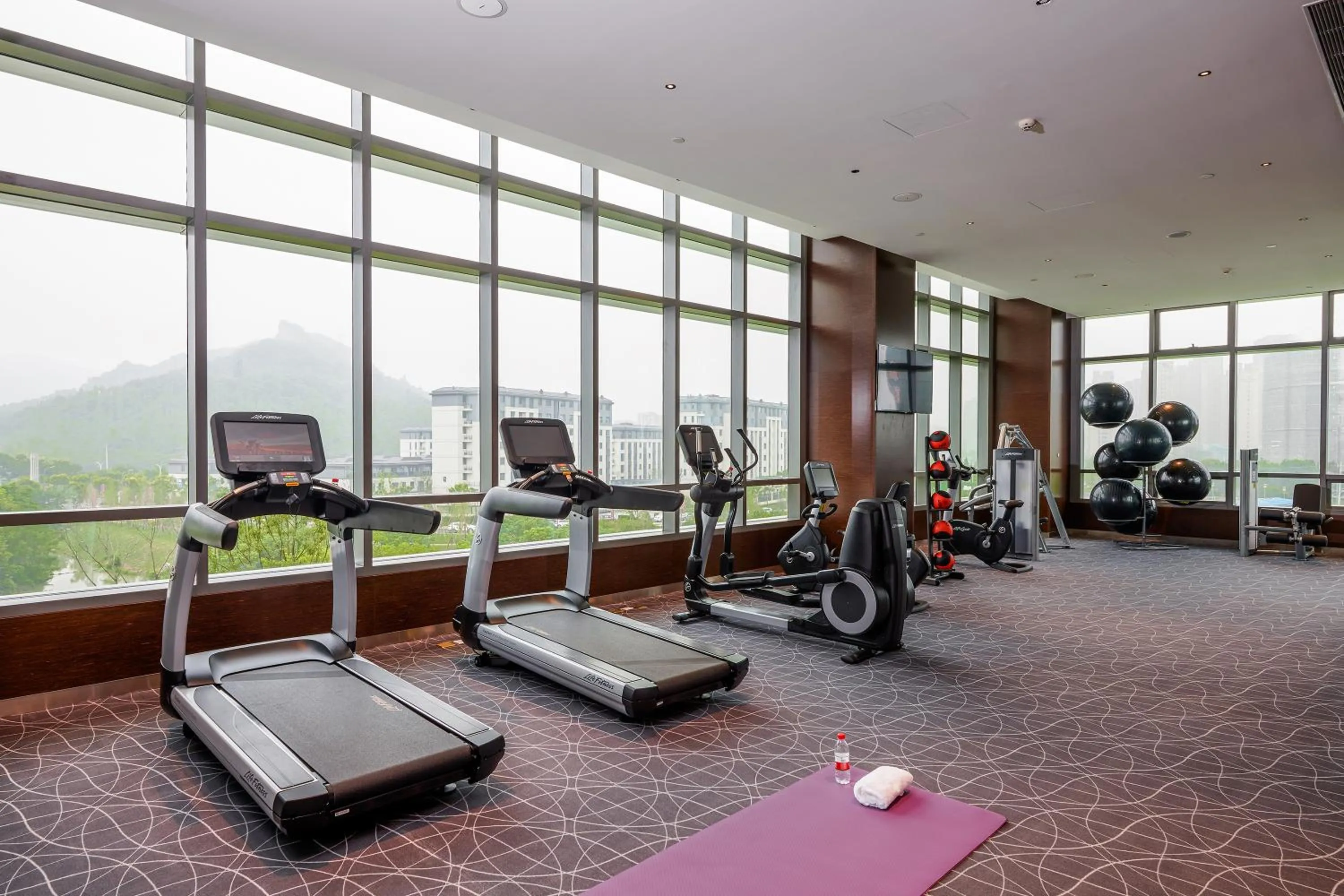 Fitness centre/facilities in Hyatt Place Deqing