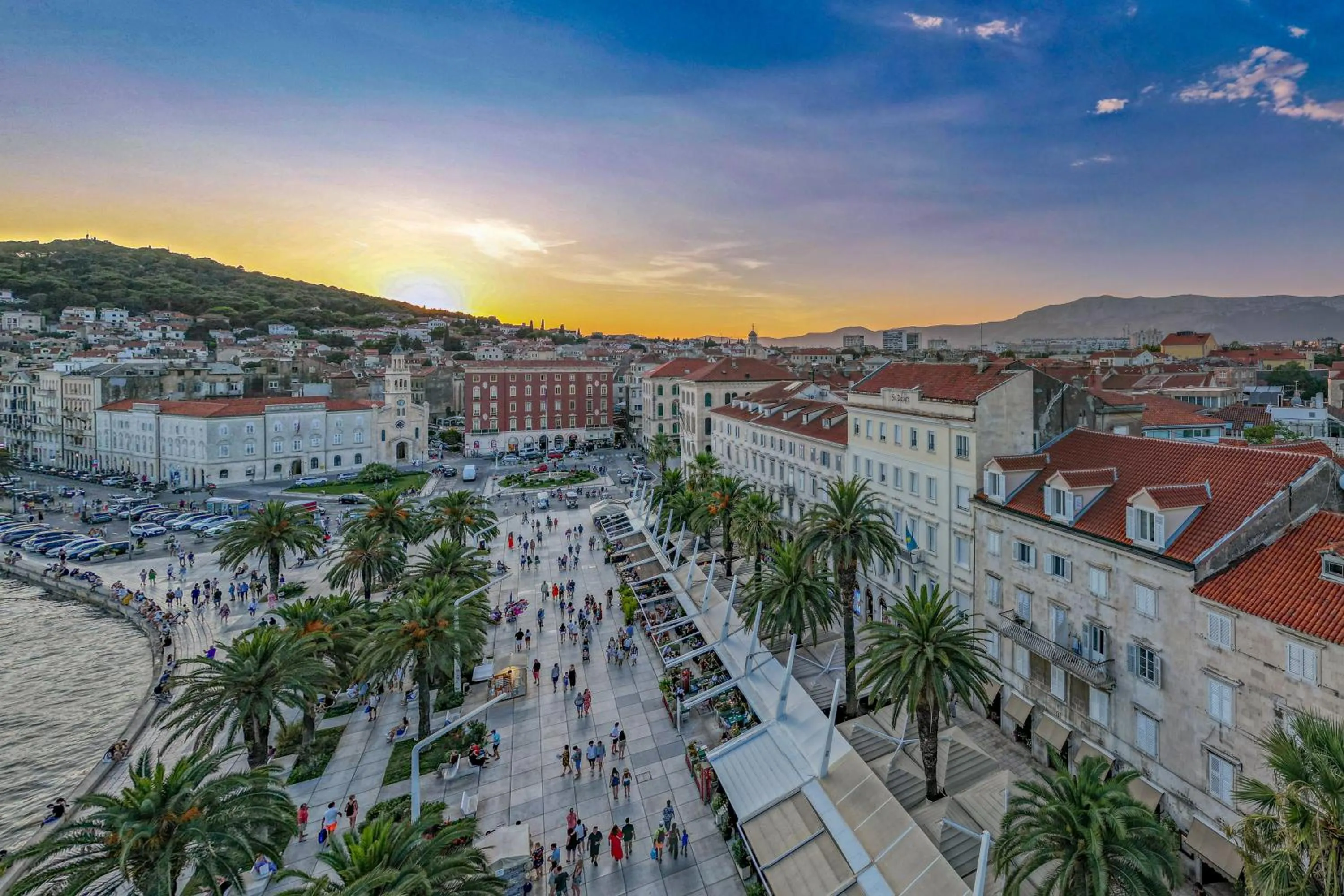 Bird's eye view in Split Allure Apartments