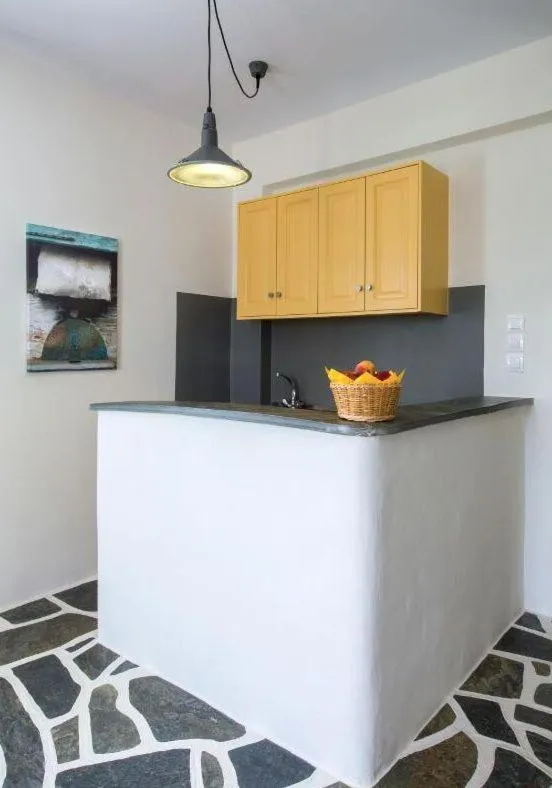 Kitchen or kitchenette in Byzantio Beach Suites & Wellness