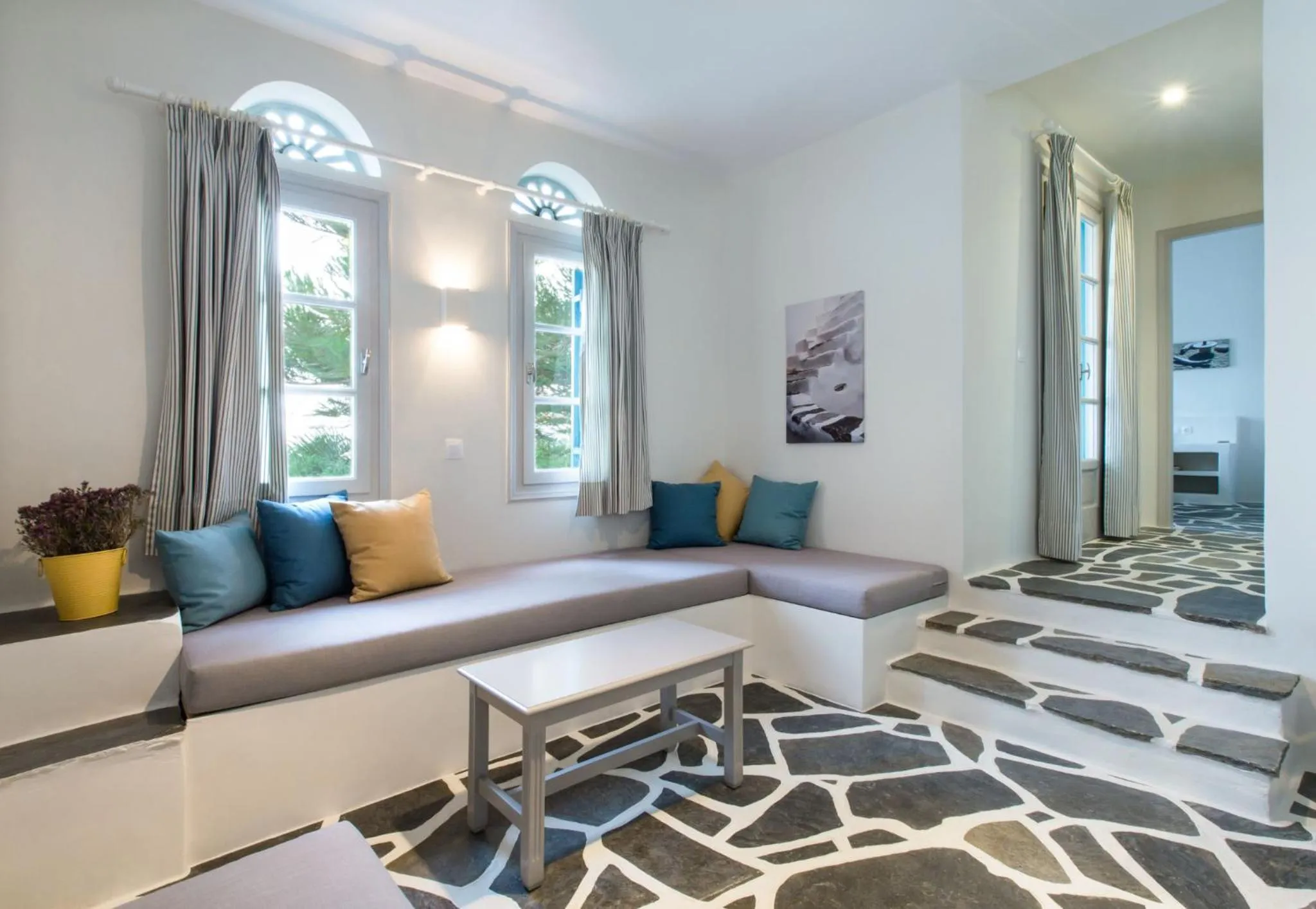 Living room in Byzantio Beach Suites & Wellness