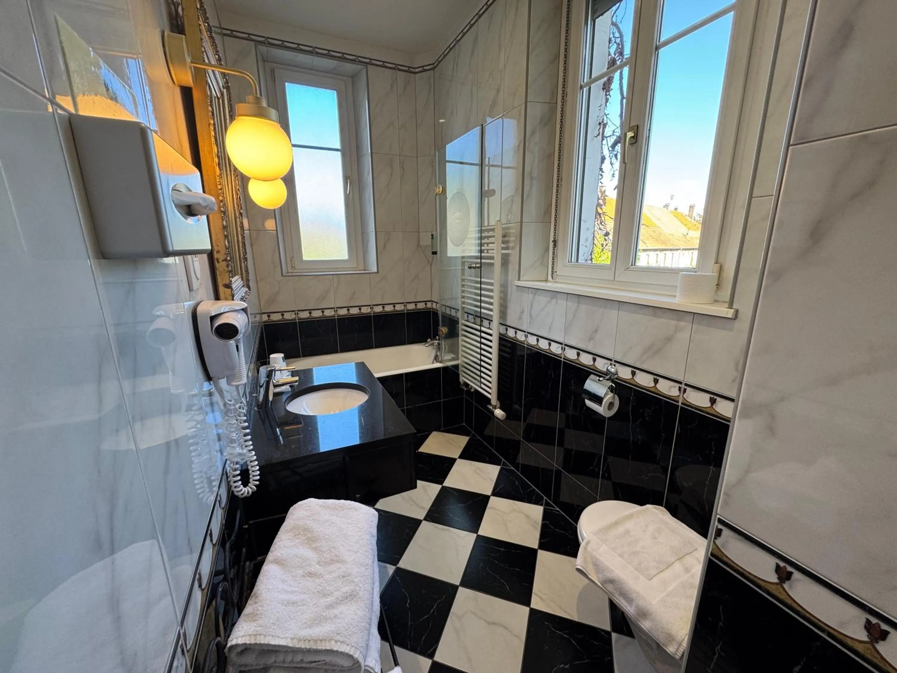 Bathroom in Hotel Restaurant Du Parc
