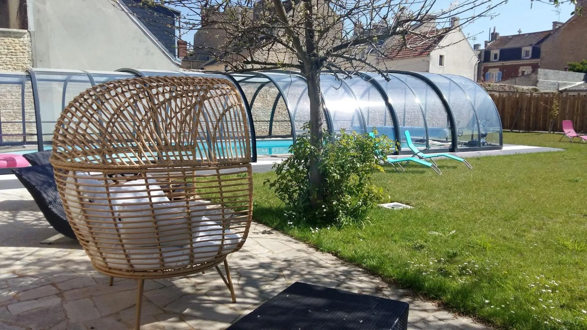Garden in Hotel des Thermes et du Casino