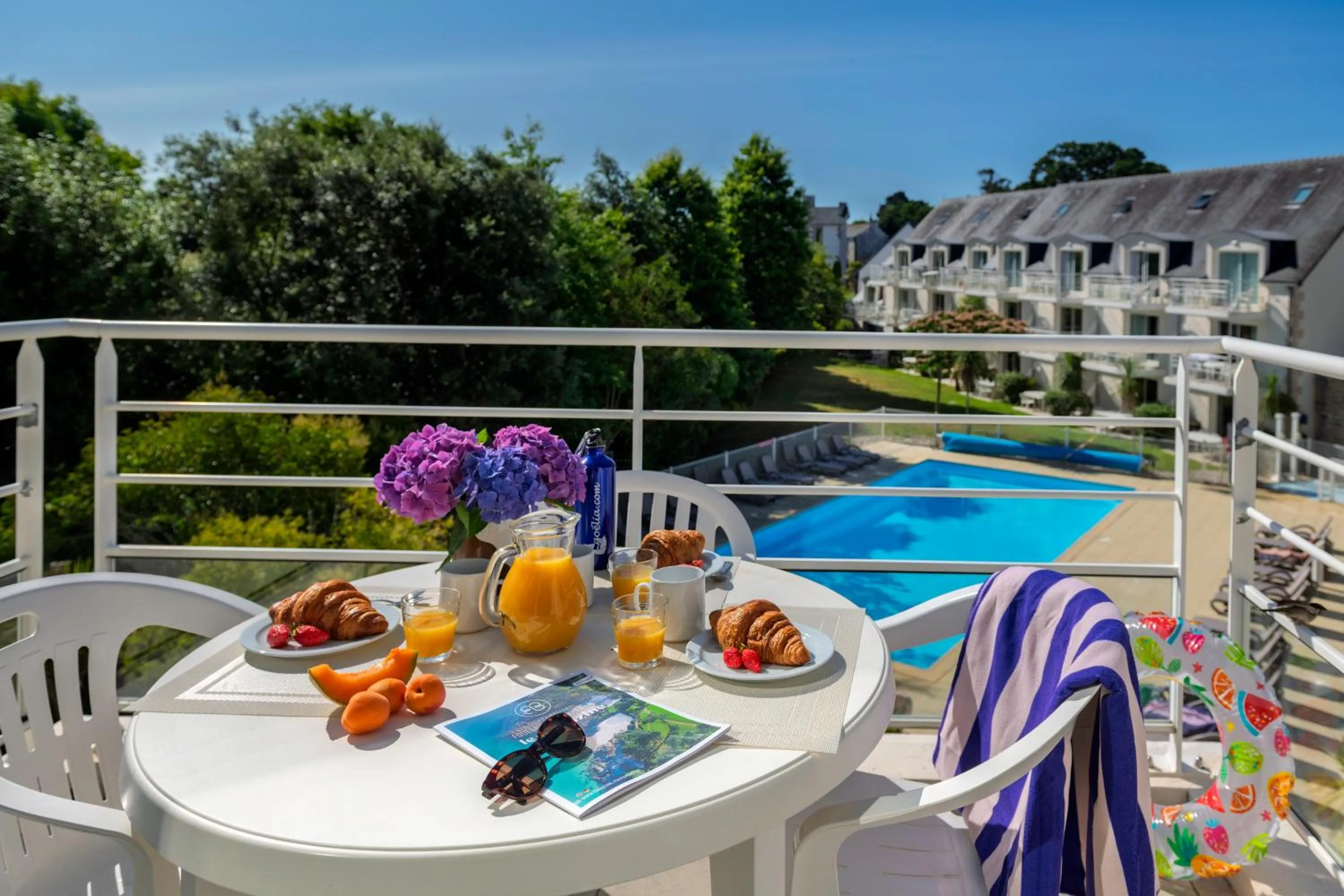 Balcony/Terrace in Résidence Goélia Le Domaine des Glénan