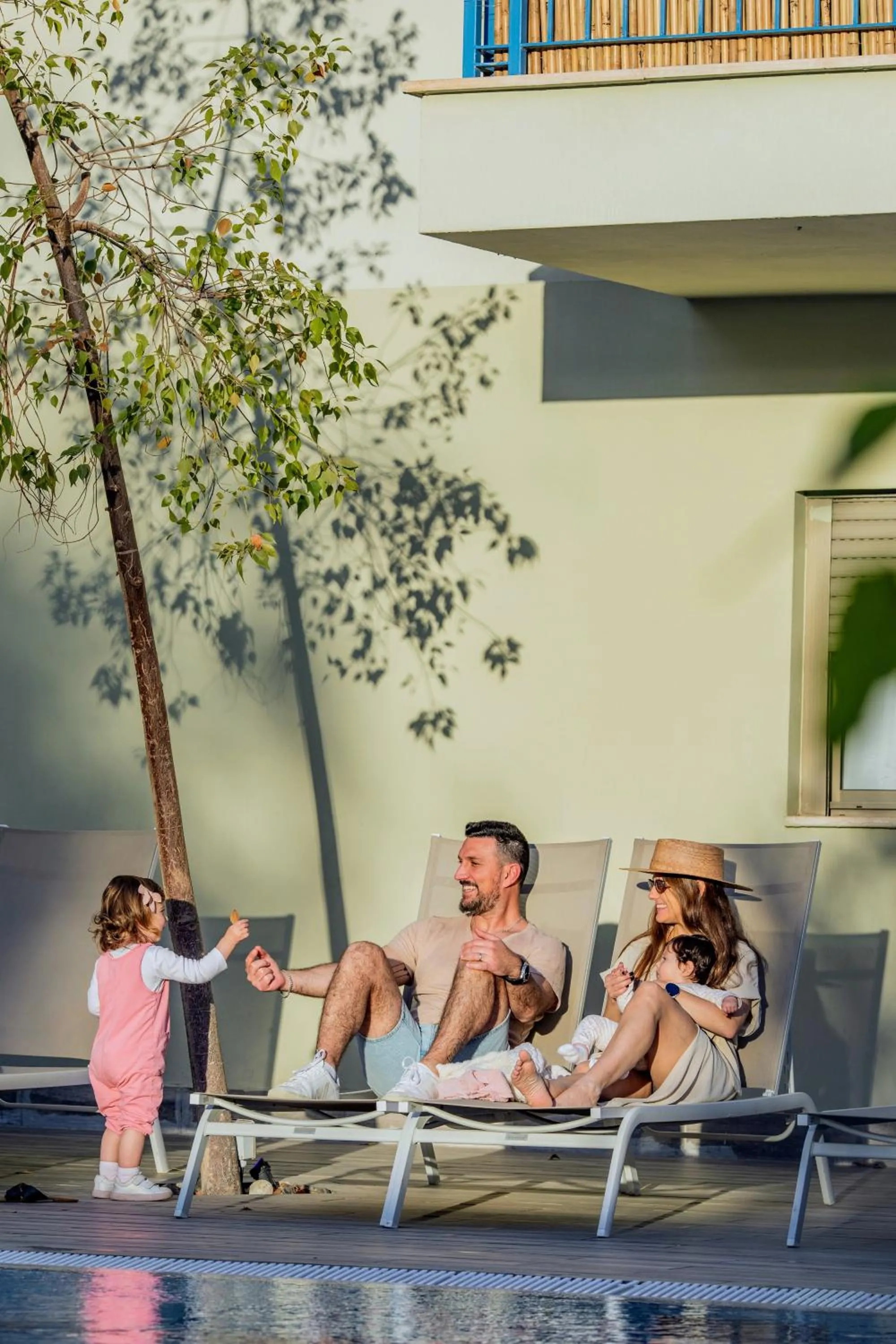 Pool view in Almogim Suites Eilat Hotel