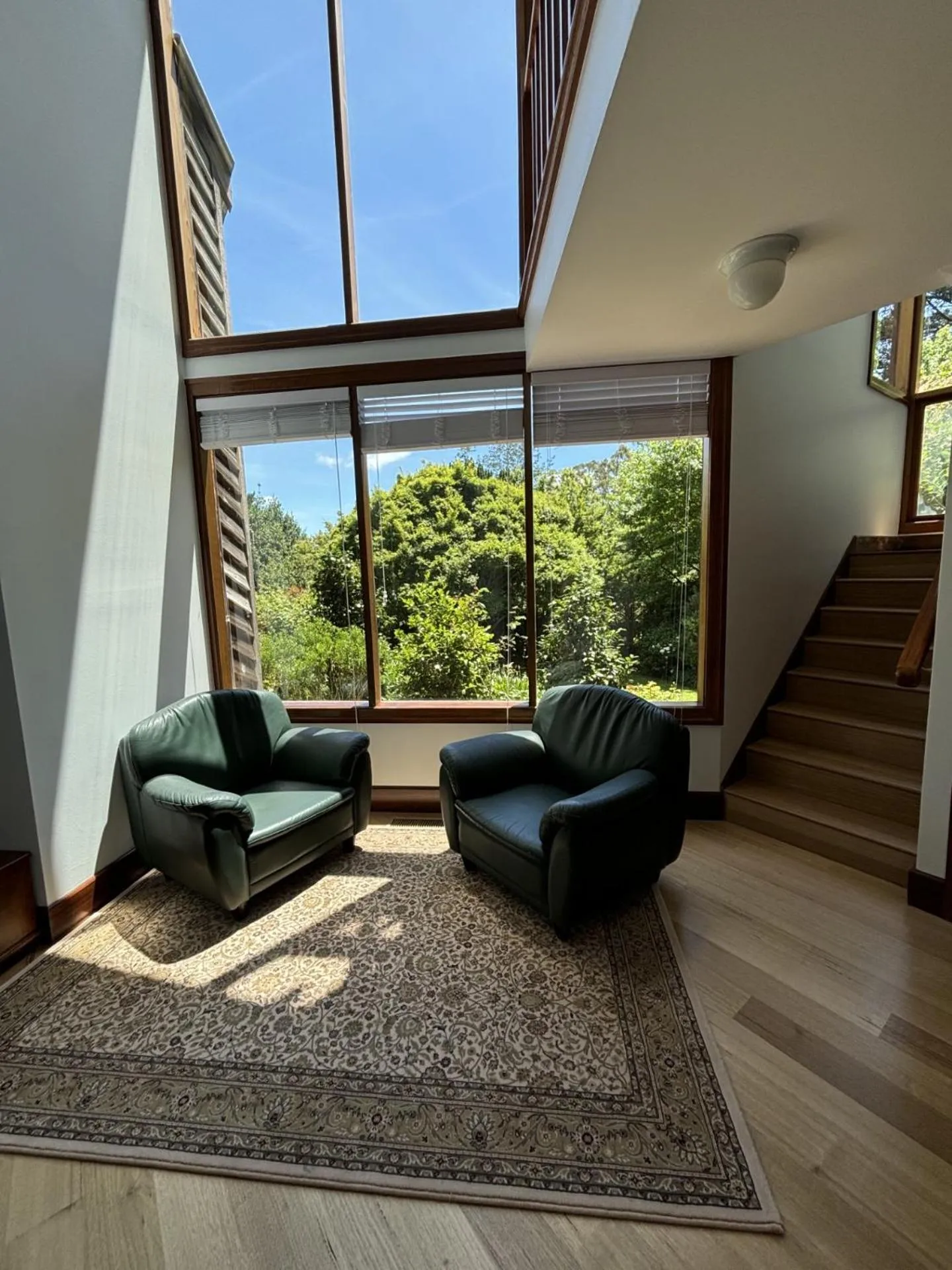 Seating area in Arcadia Cottages