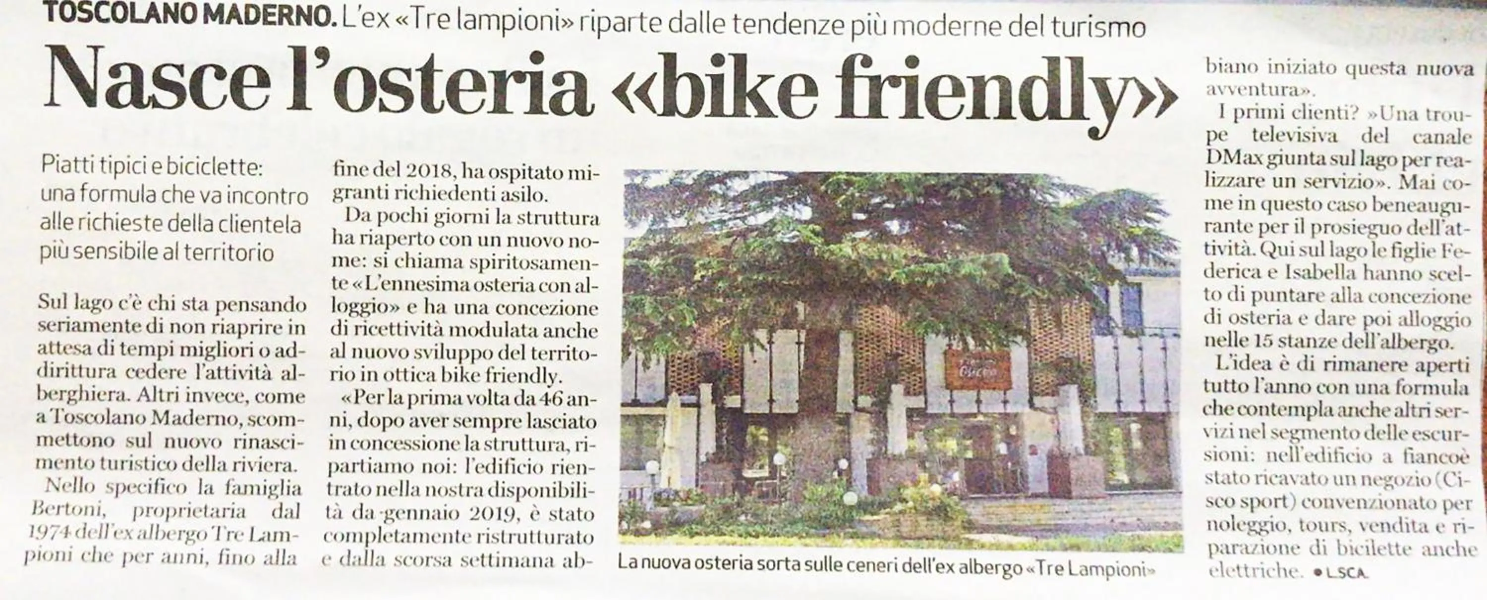 Property logo or sign in Ennesima Osteria con Alloggio - Bike Hotel