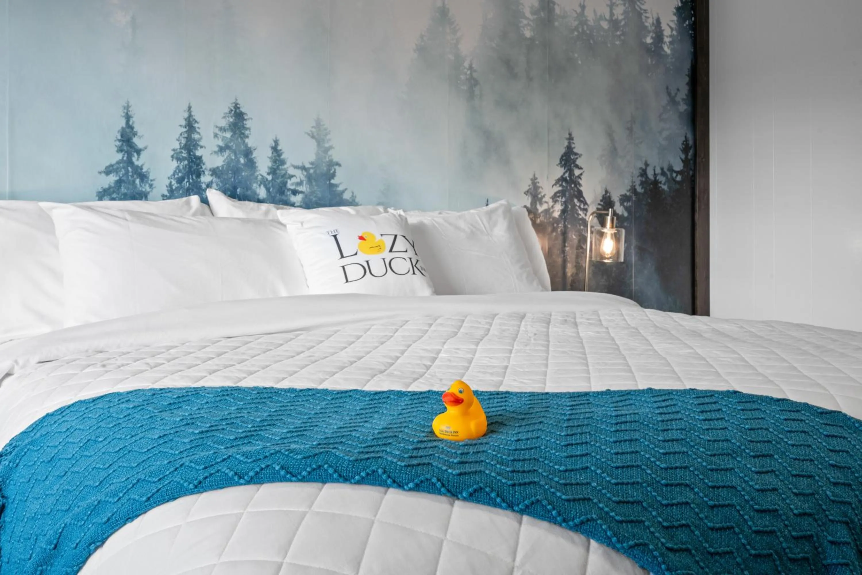 Bed in Lazy Duck Inn