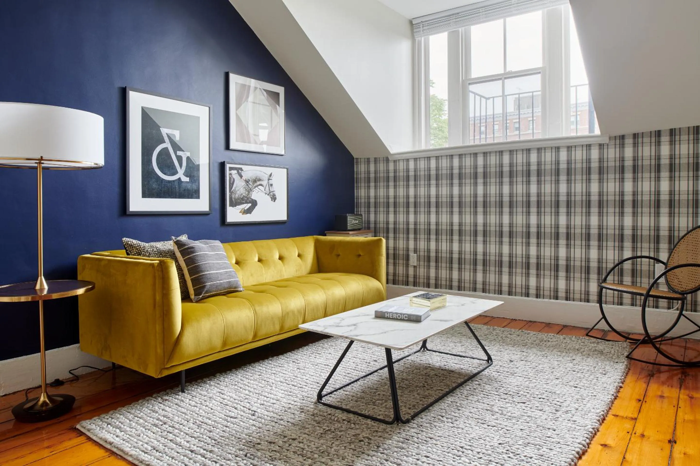 Living room in Sonder The Hancock