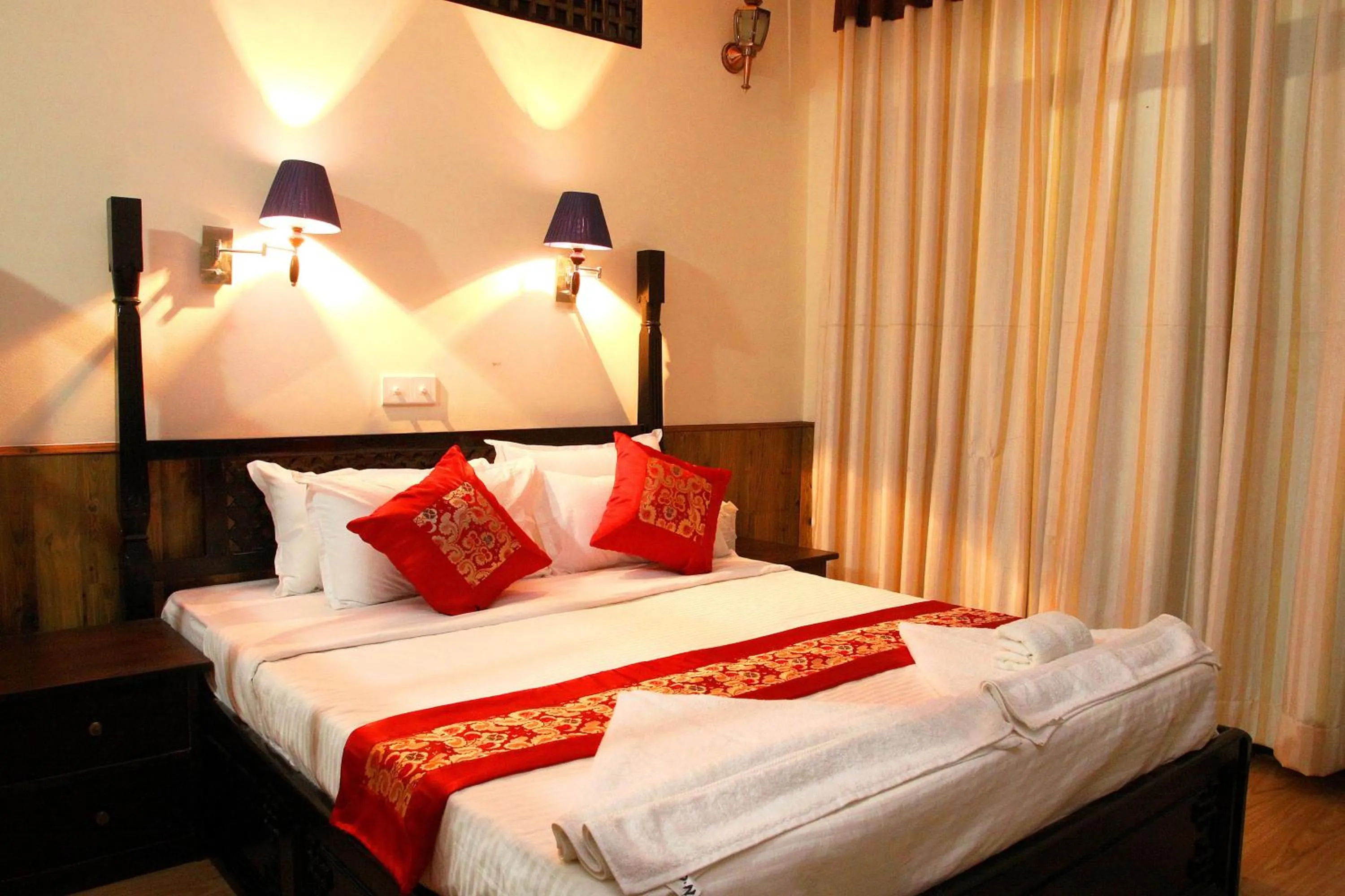 Bed in Dream Nepal Hotel and Apartment