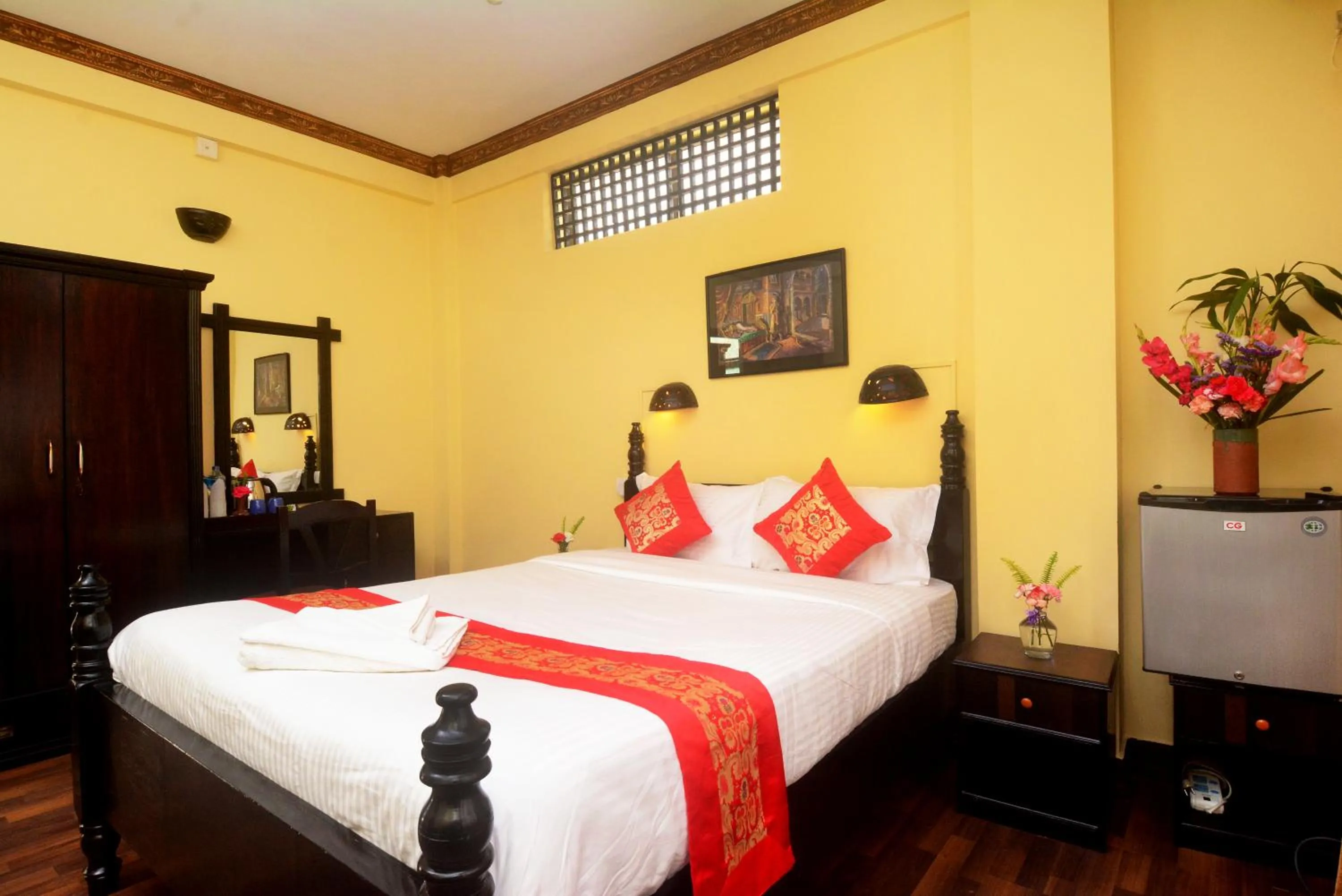Bed in Dream Nepal Hotel and Apartment