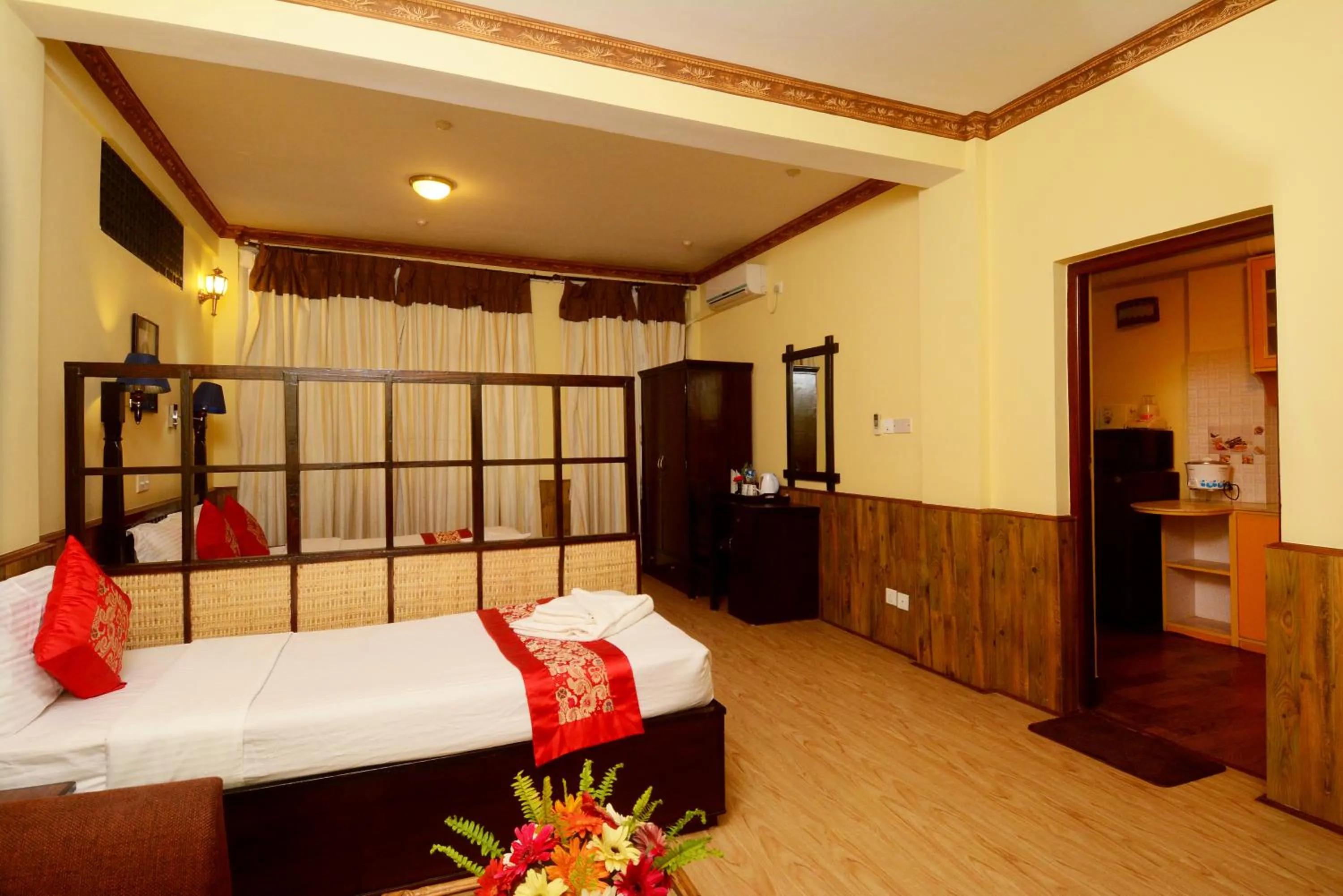 Bed in Dream Nepal Hotel and Apartment