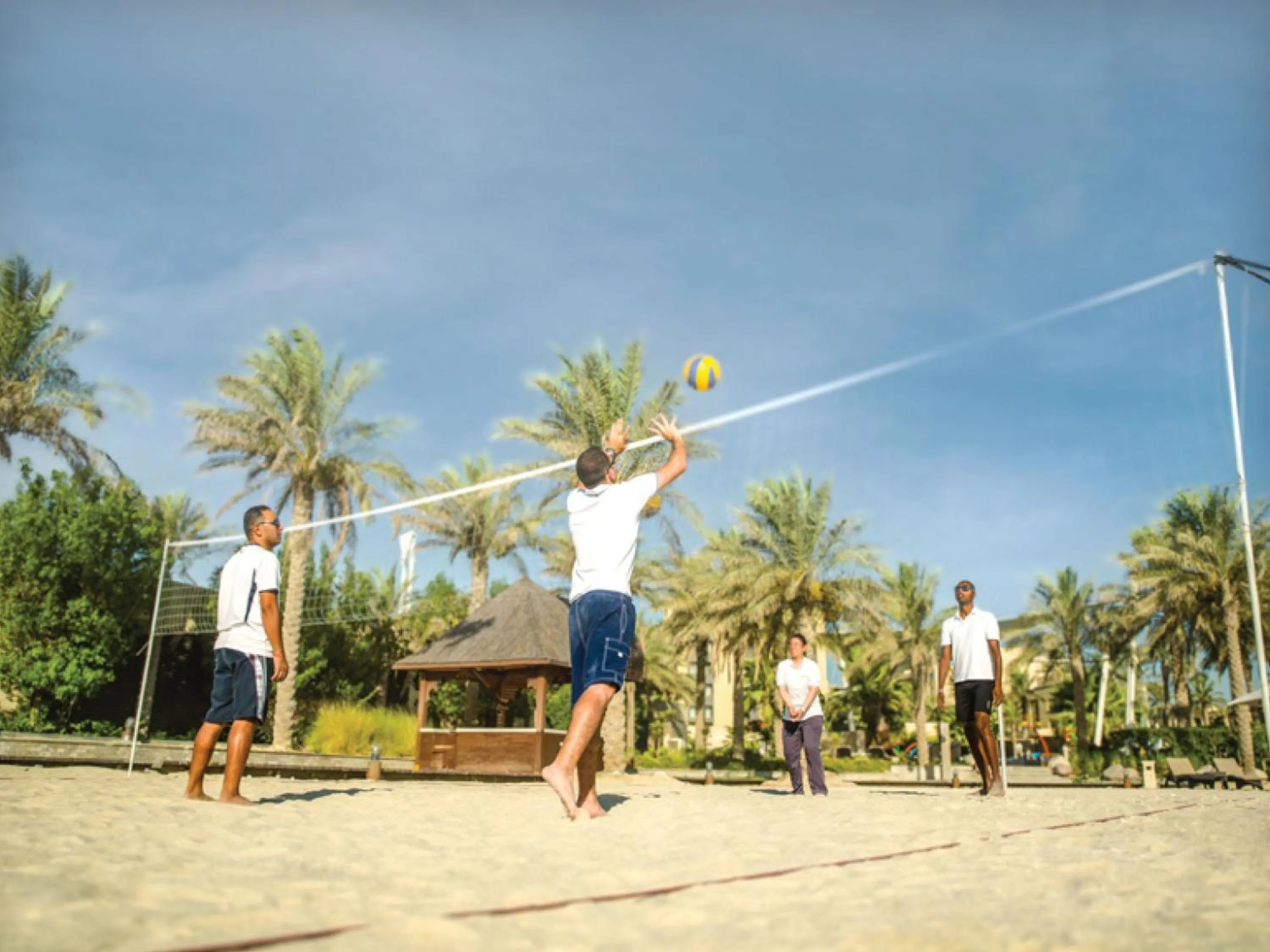 group of guests in Jumeirah Messilah Beach Kuwait