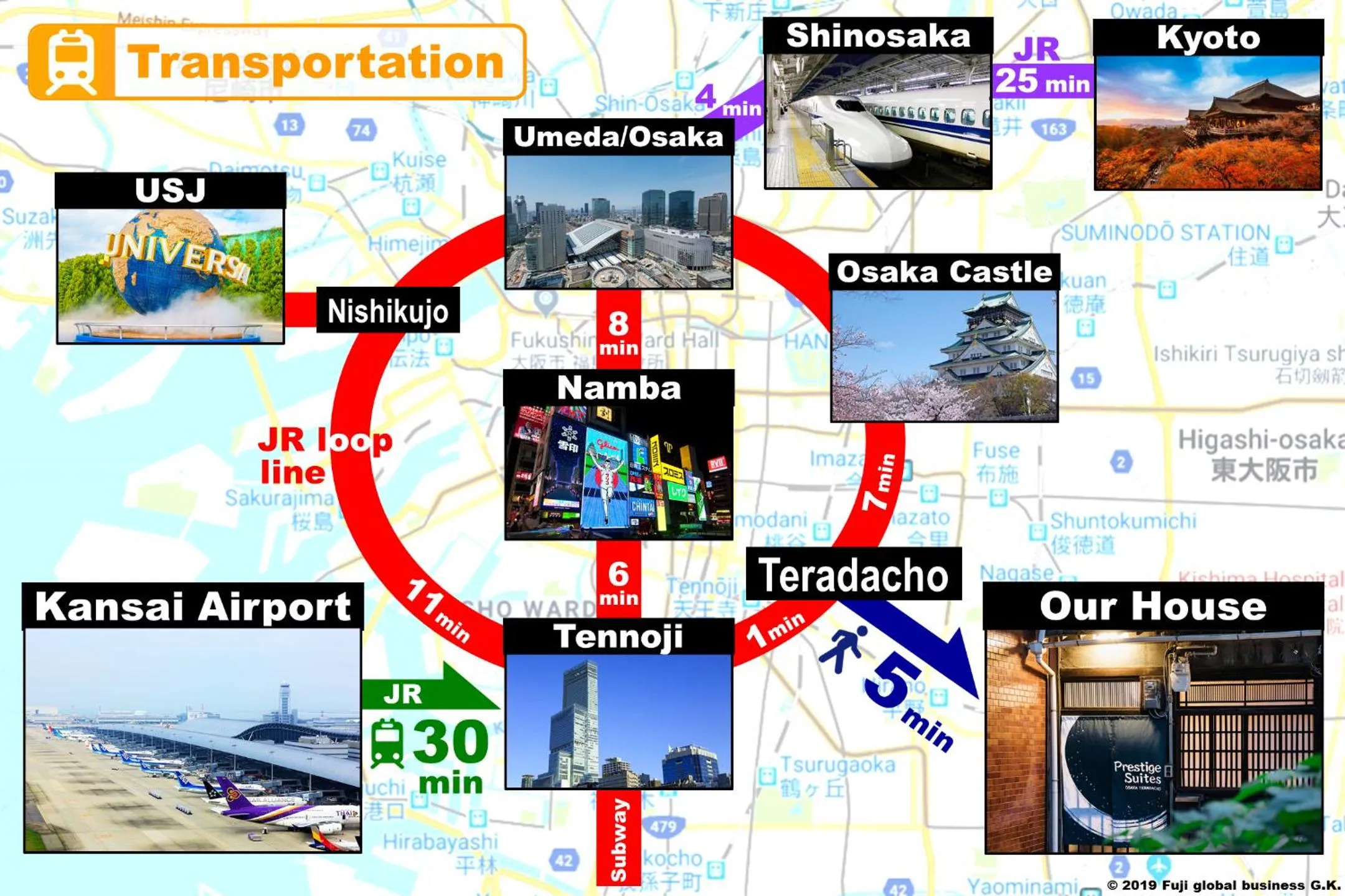 Off site in Prestige Suites Osaka Teradacho