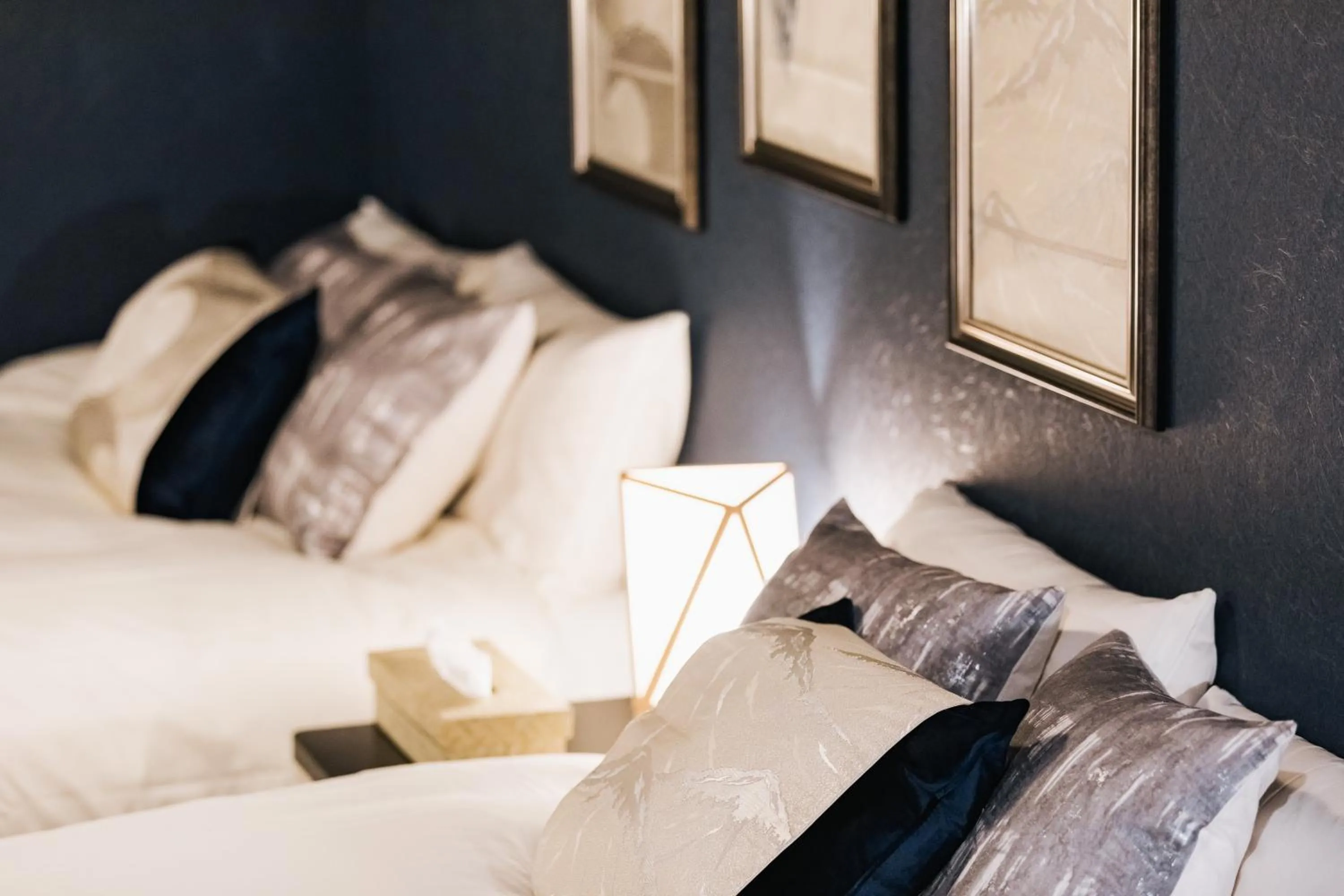 Bed in Prestige Suites Osaka Teradacho