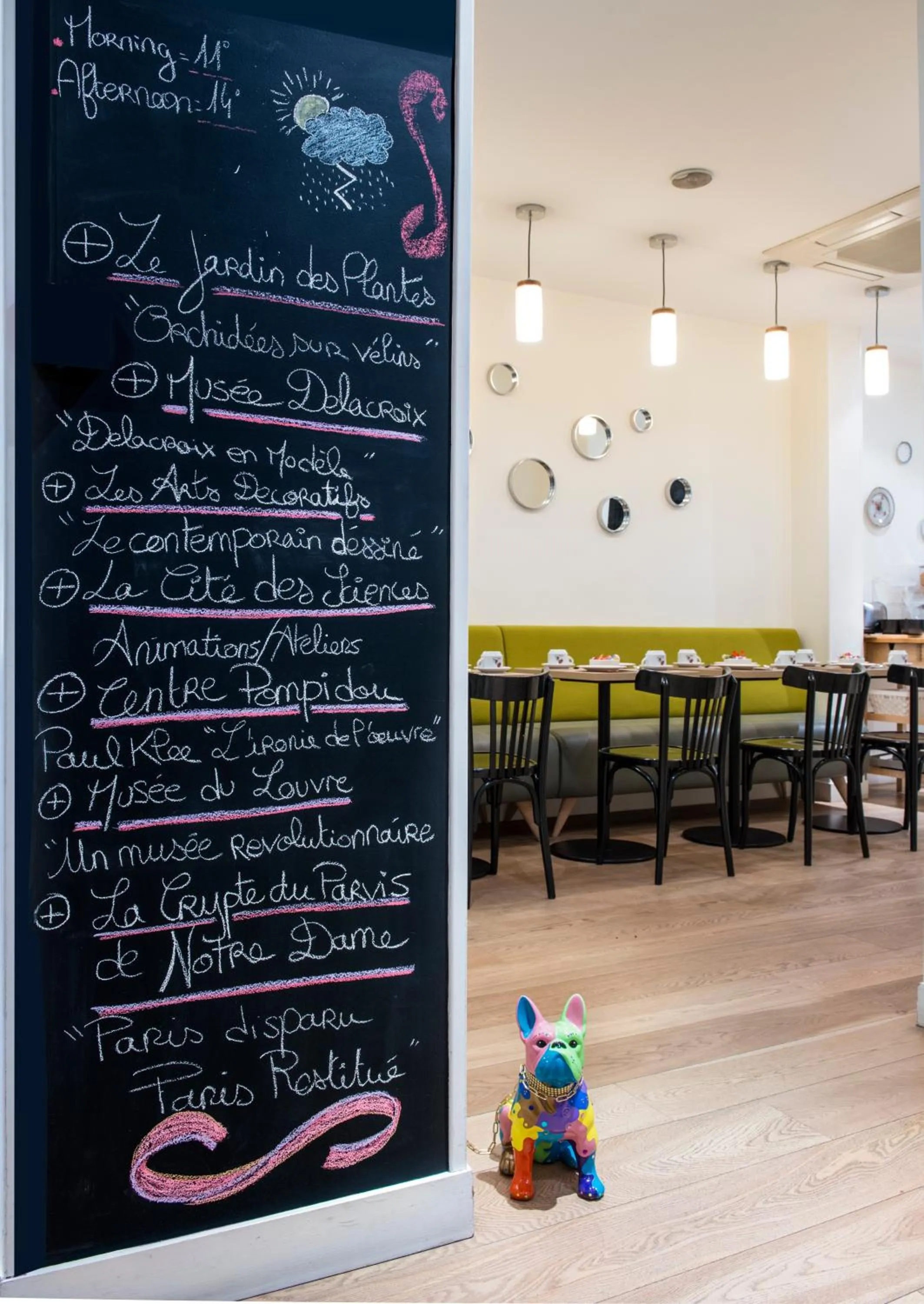 Restaurant/places to eat in Hôtel Villa Bohème