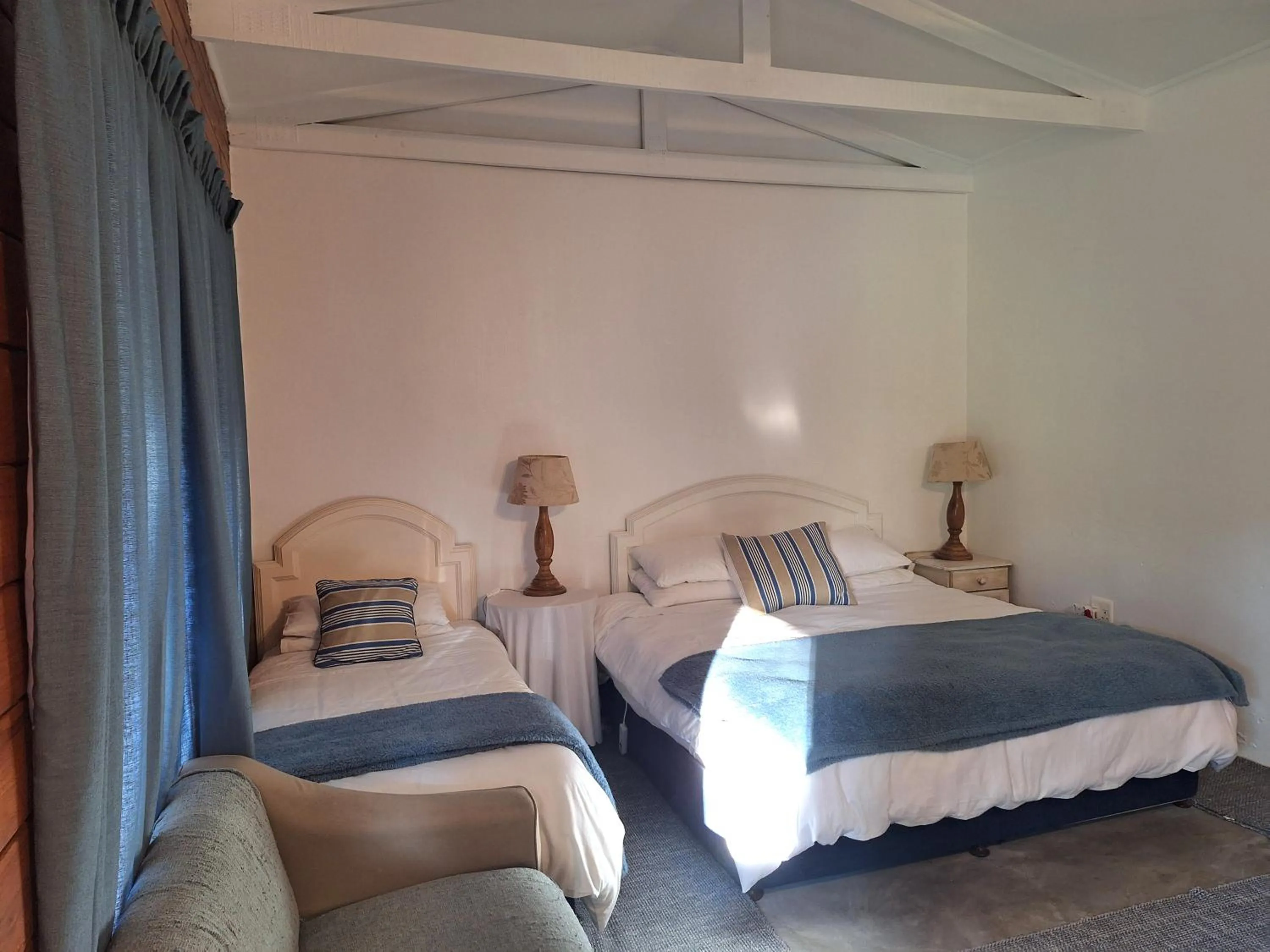 Bed in Plett Forest Cabins