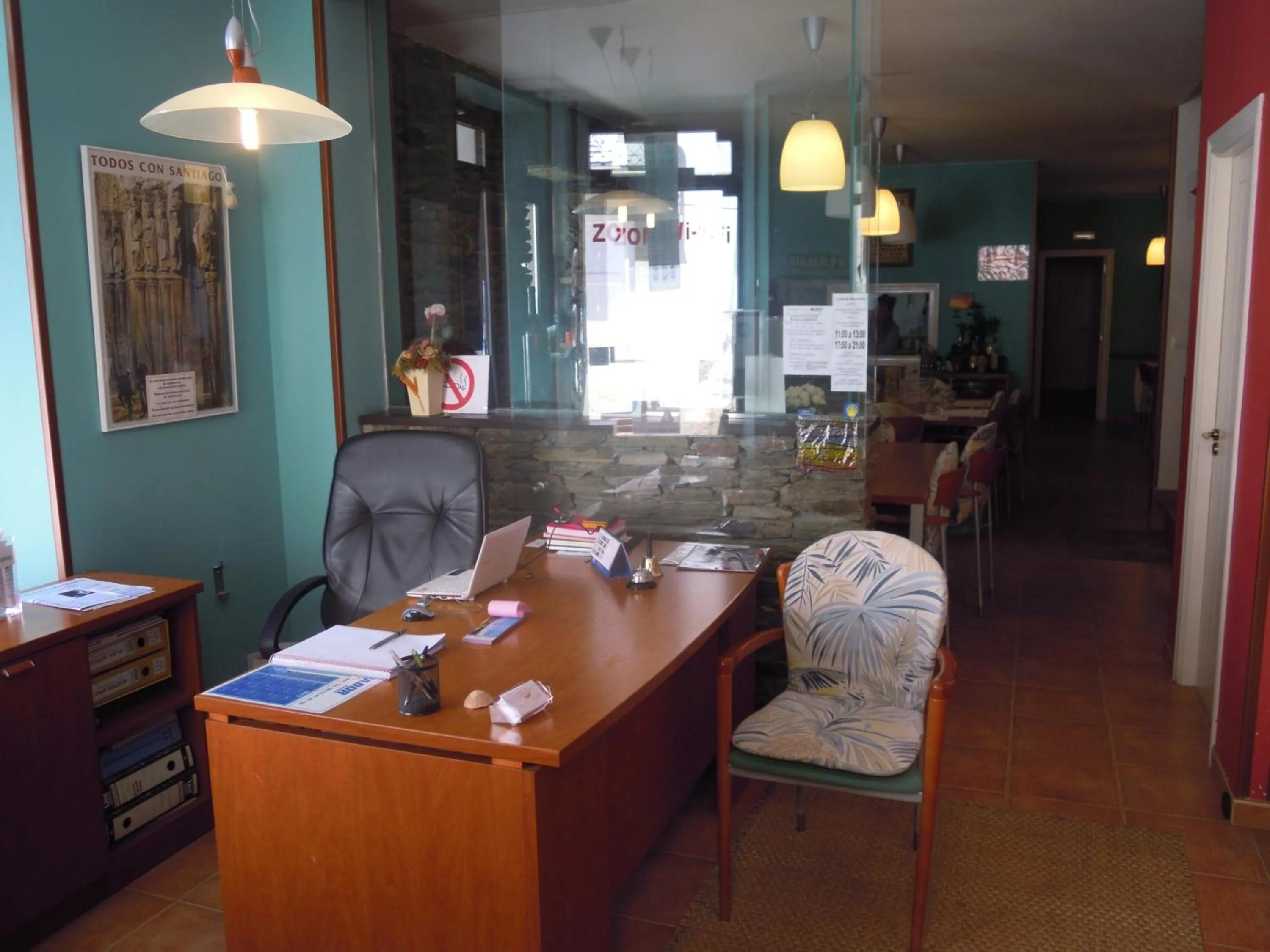 Lobby or reception in Albergue O Durmiñento