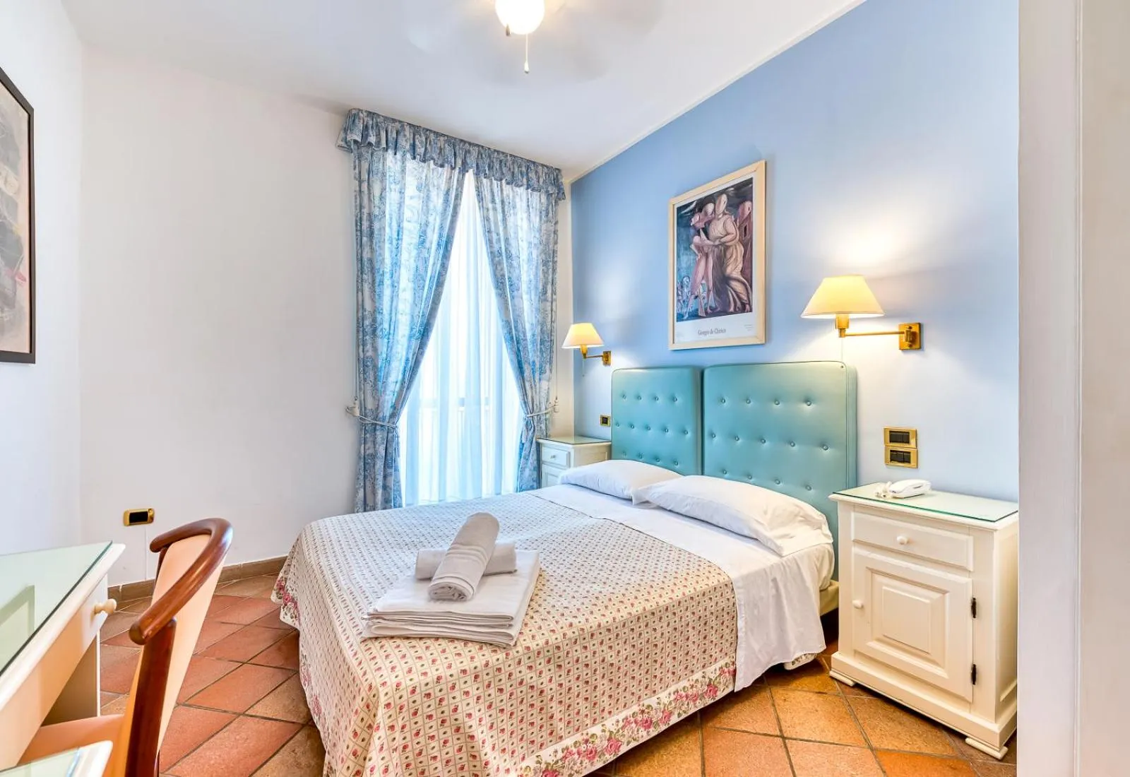 Bed in Hotel Hermitage