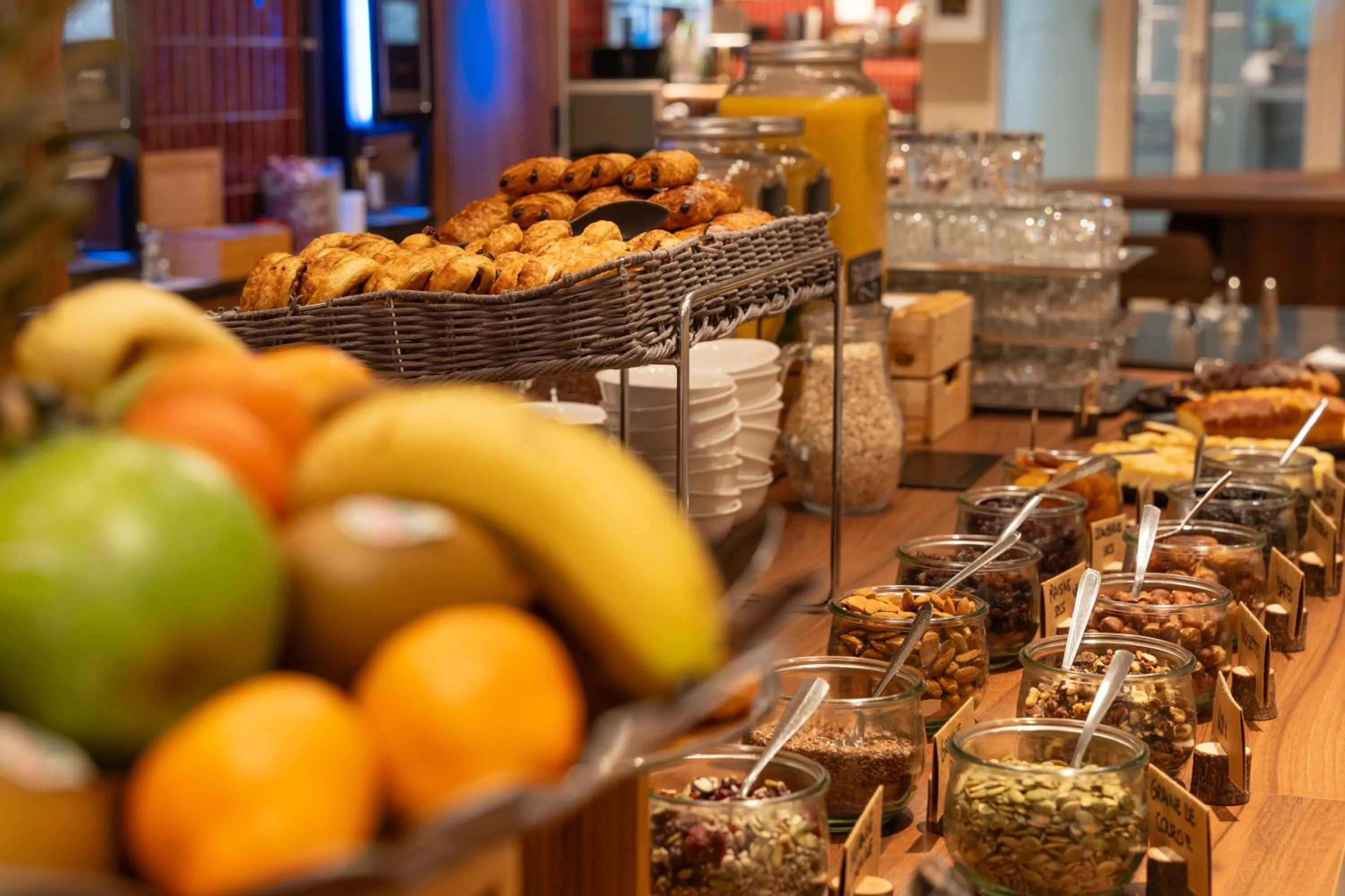 Buffet breakfast in Novotel Nantes Centre Bord de Loire