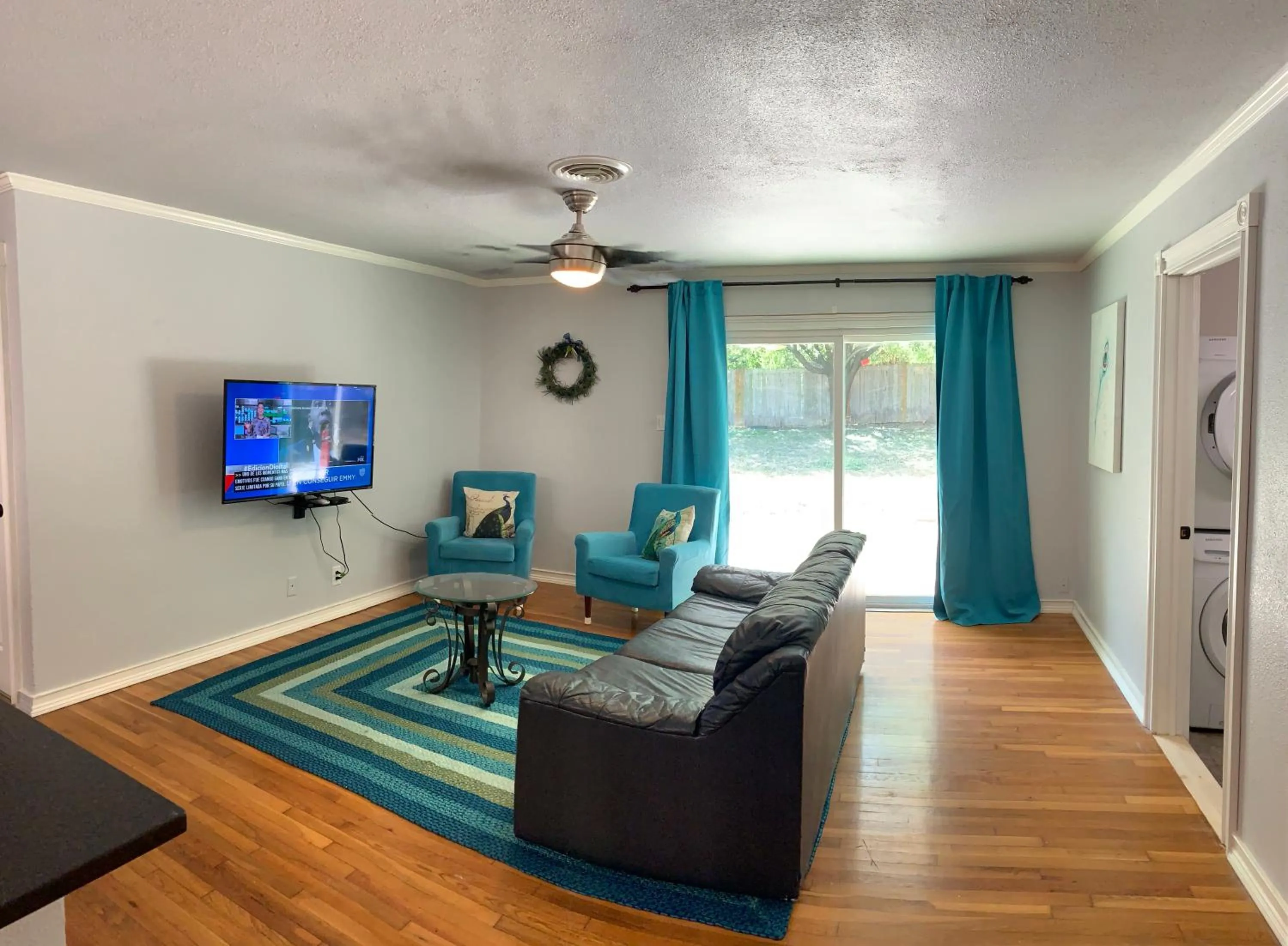 Communal lounge/ TV room in The Peahen House