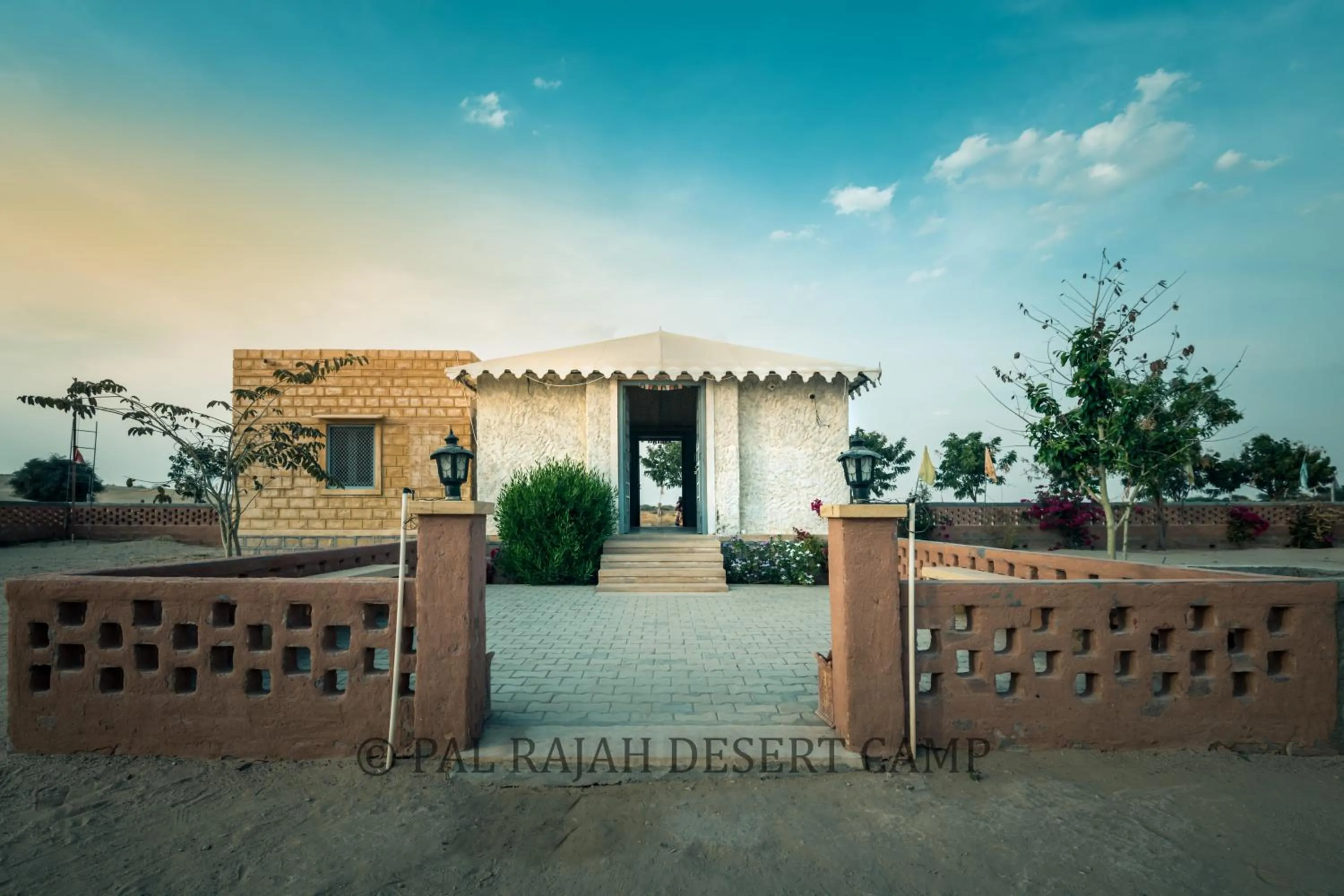 Garden view in Pal Rajah Desert Camp
