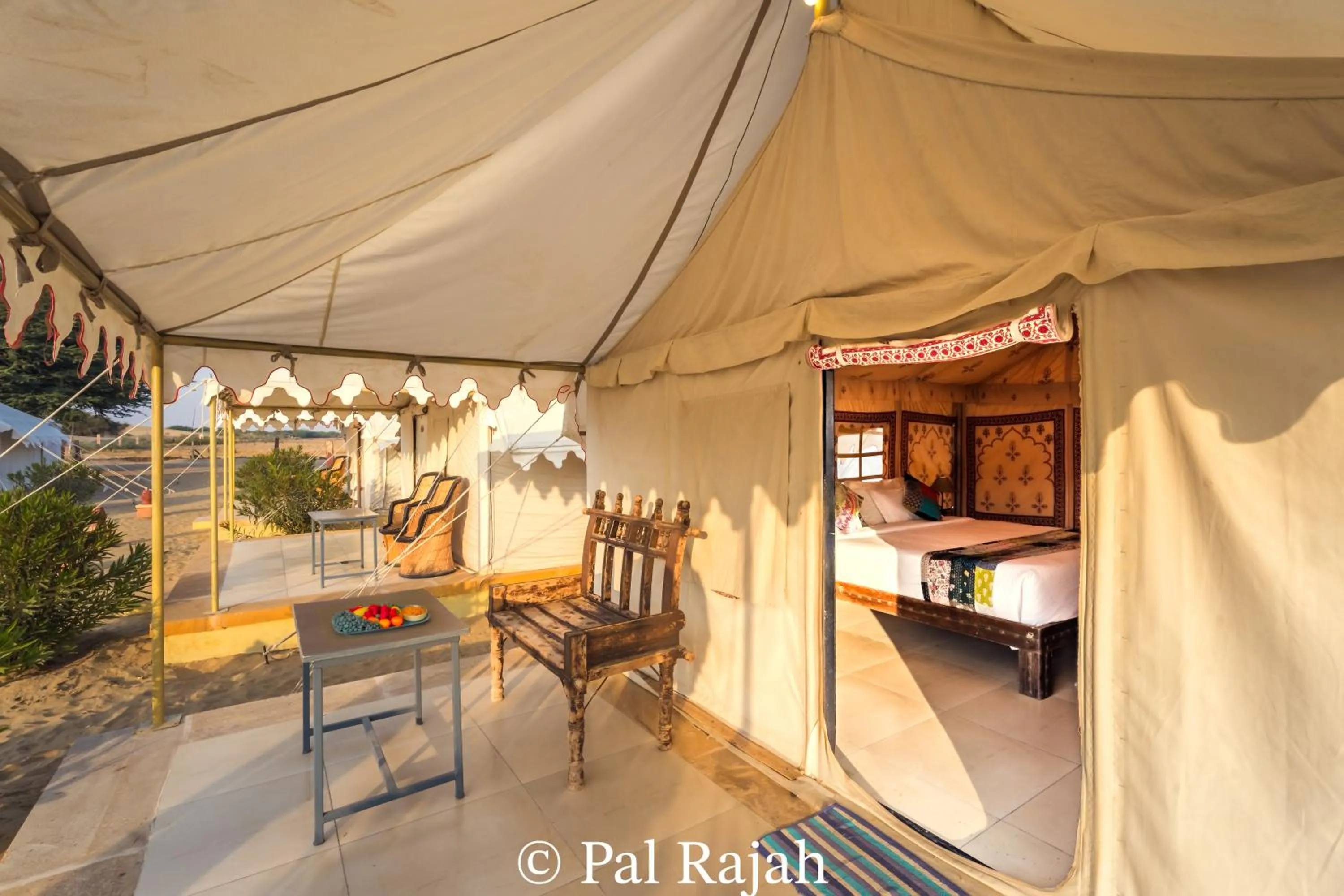 Seating area in Pal Rajah Desert Camp