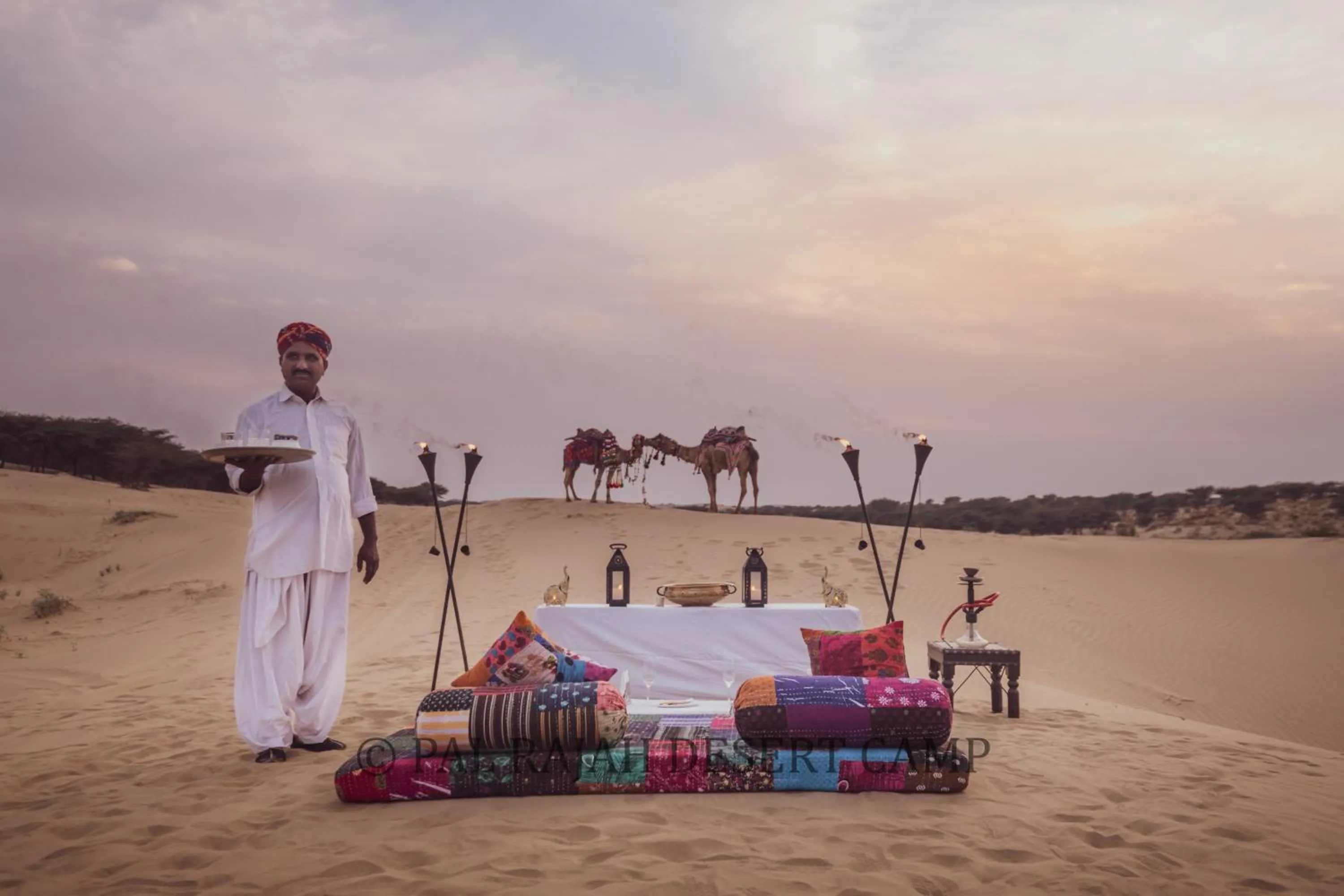 Sunset in Pal Rajah Desert Camp