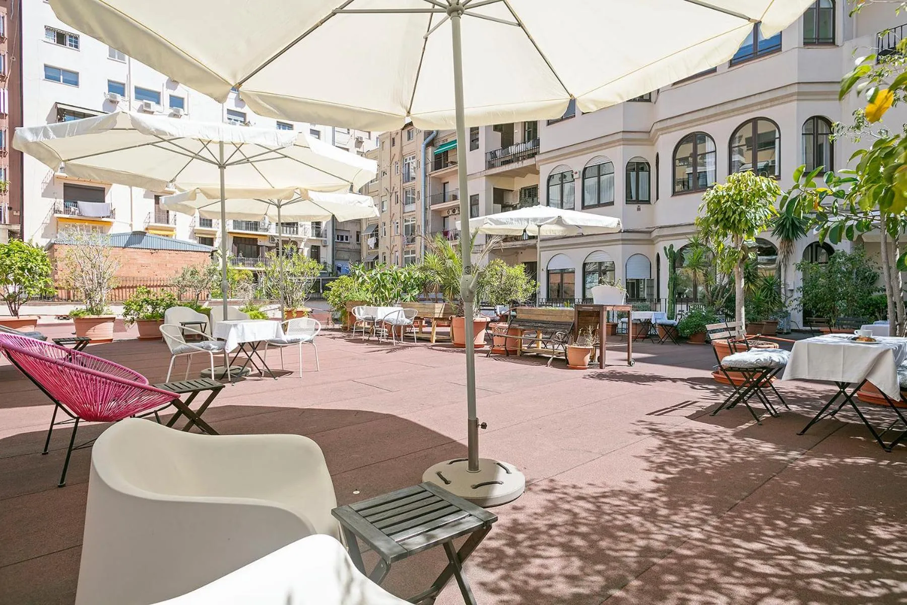 Patio in Mihlton Barcelona Boutique B&B