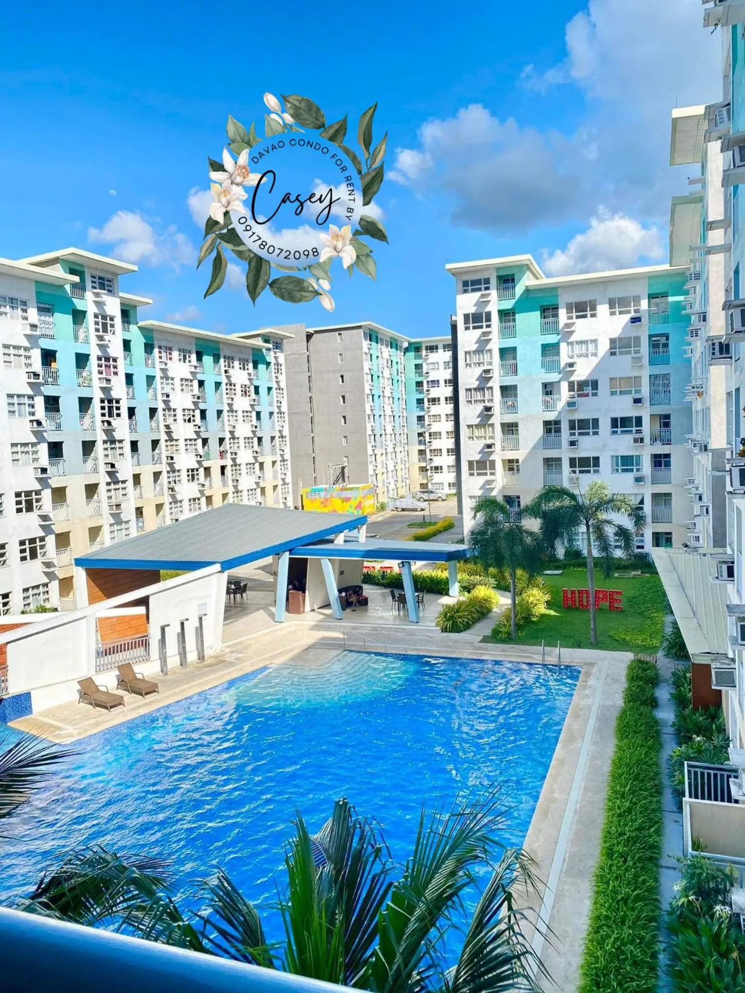 Swimming pool in Davao Condo 2BR Pool Wifi Netflix